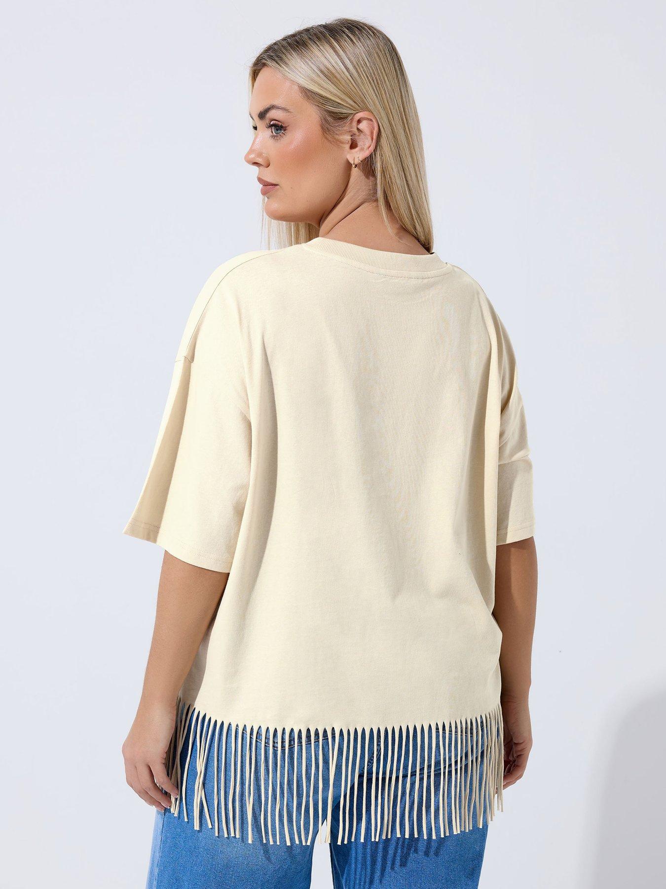 Image 2 of 5 of Yours Curve Tassel Beach Top