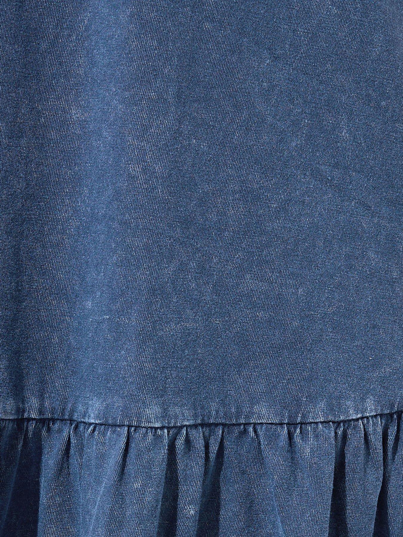 Image 4 of 5 of Yours Curve Acid Wash Dress