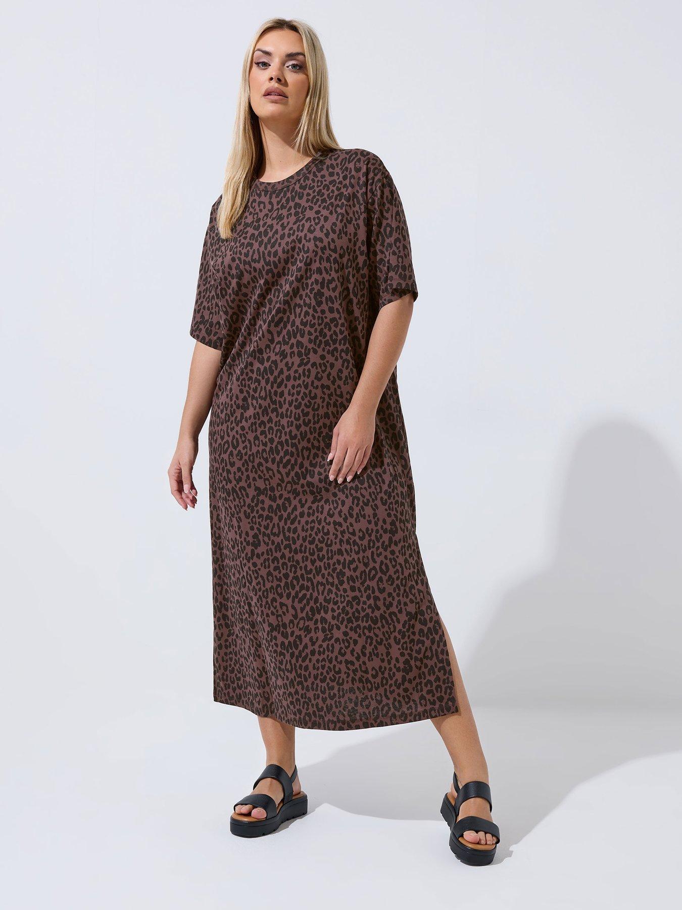 Yours Curve Leopard Print Maxi Dress