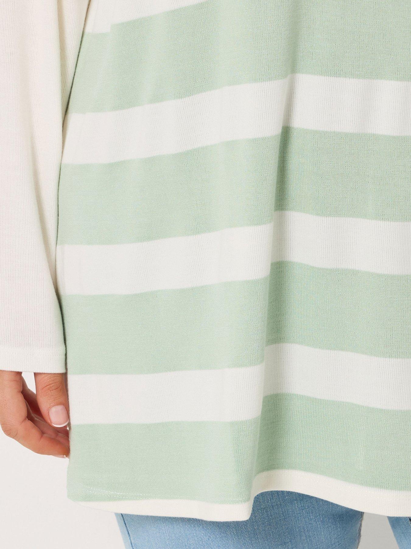 Image 4 of 5 of Yours Curve Bold Stripe Top