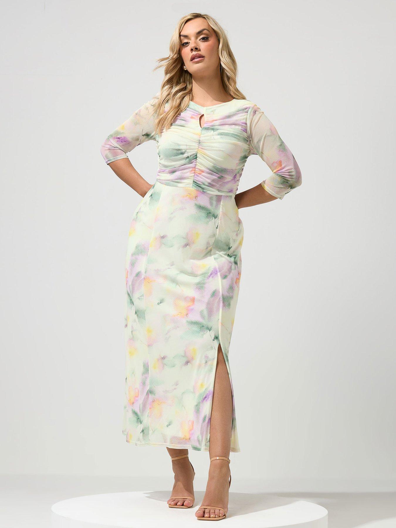 yours-curve-abstract-keyhole-dress-creamfront