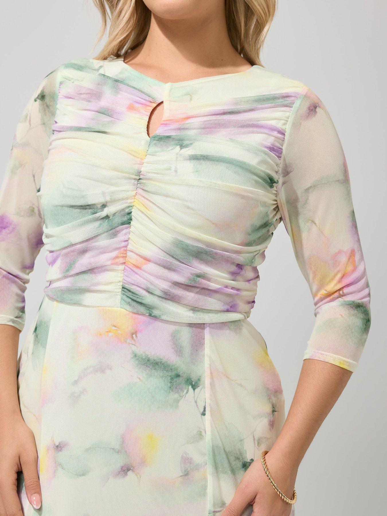 yours-curve-abstract-keyhole-dress-creamoutfit