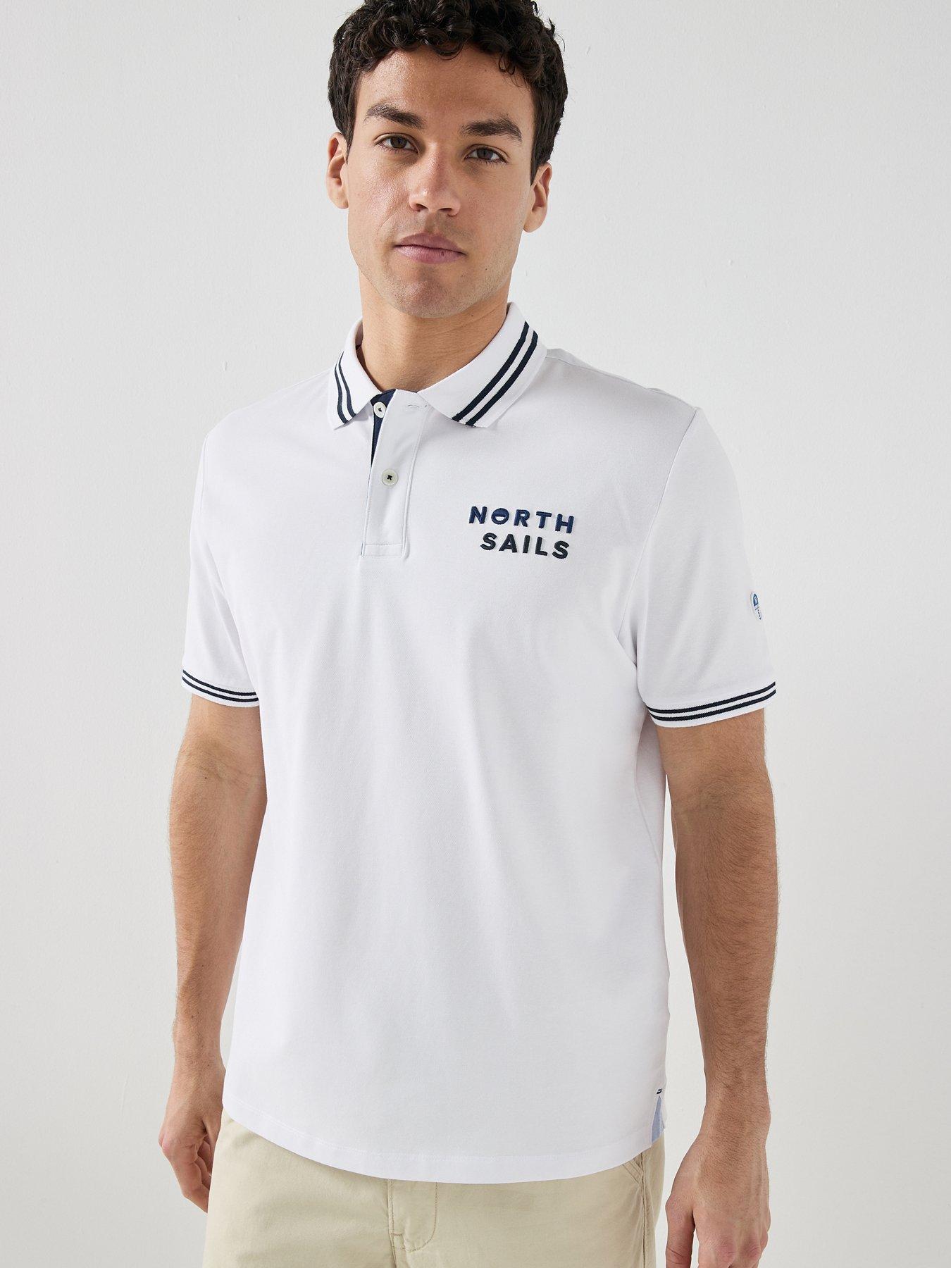 North Sails Embroidered Chest Logo Polo Shirt - White