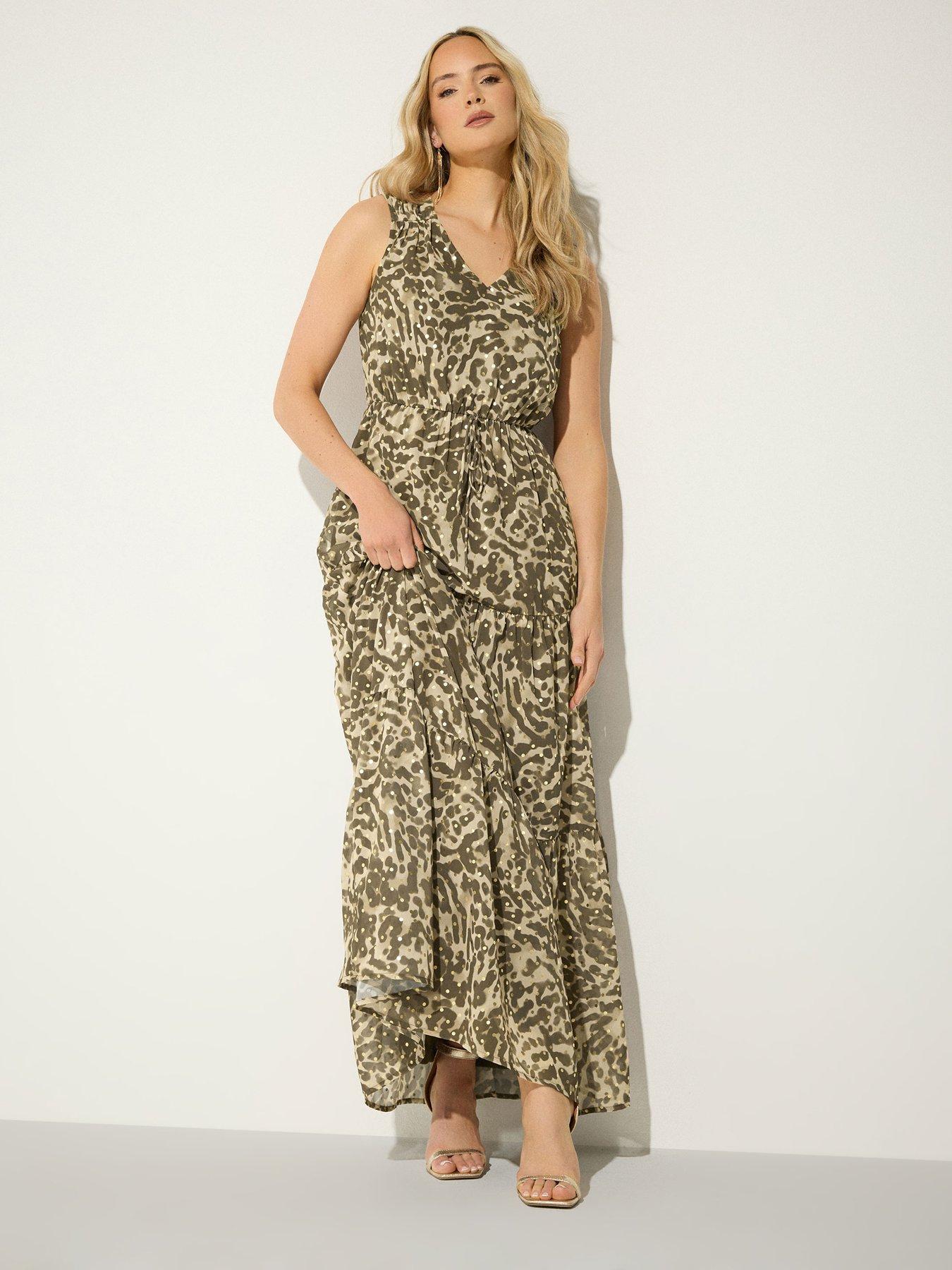 Long Tall Sally Tall Blur Abstract Sleeveless Dress