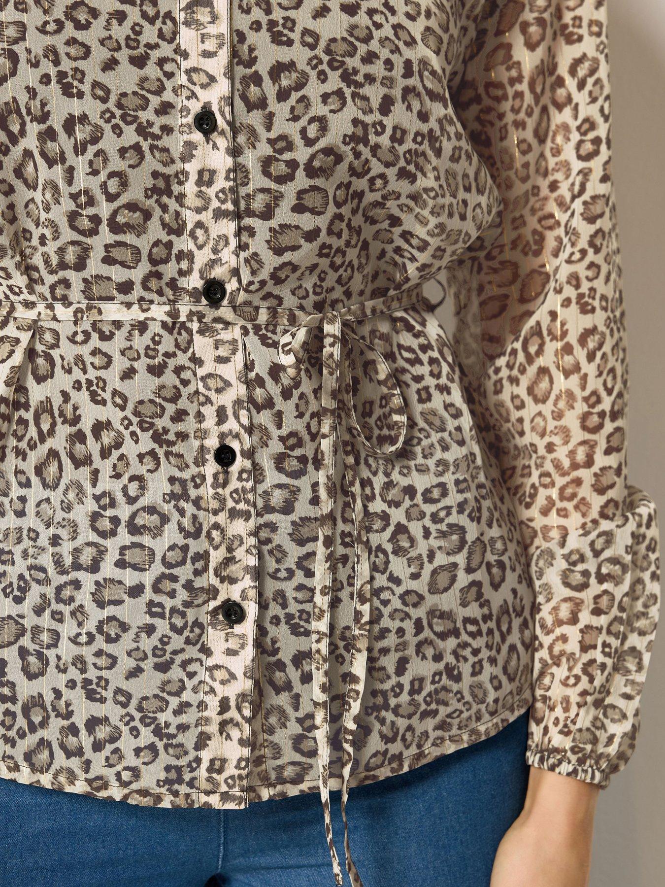 Image 4 of 4 of Long Tall Sally Tall Animal Chiffon Shirt
