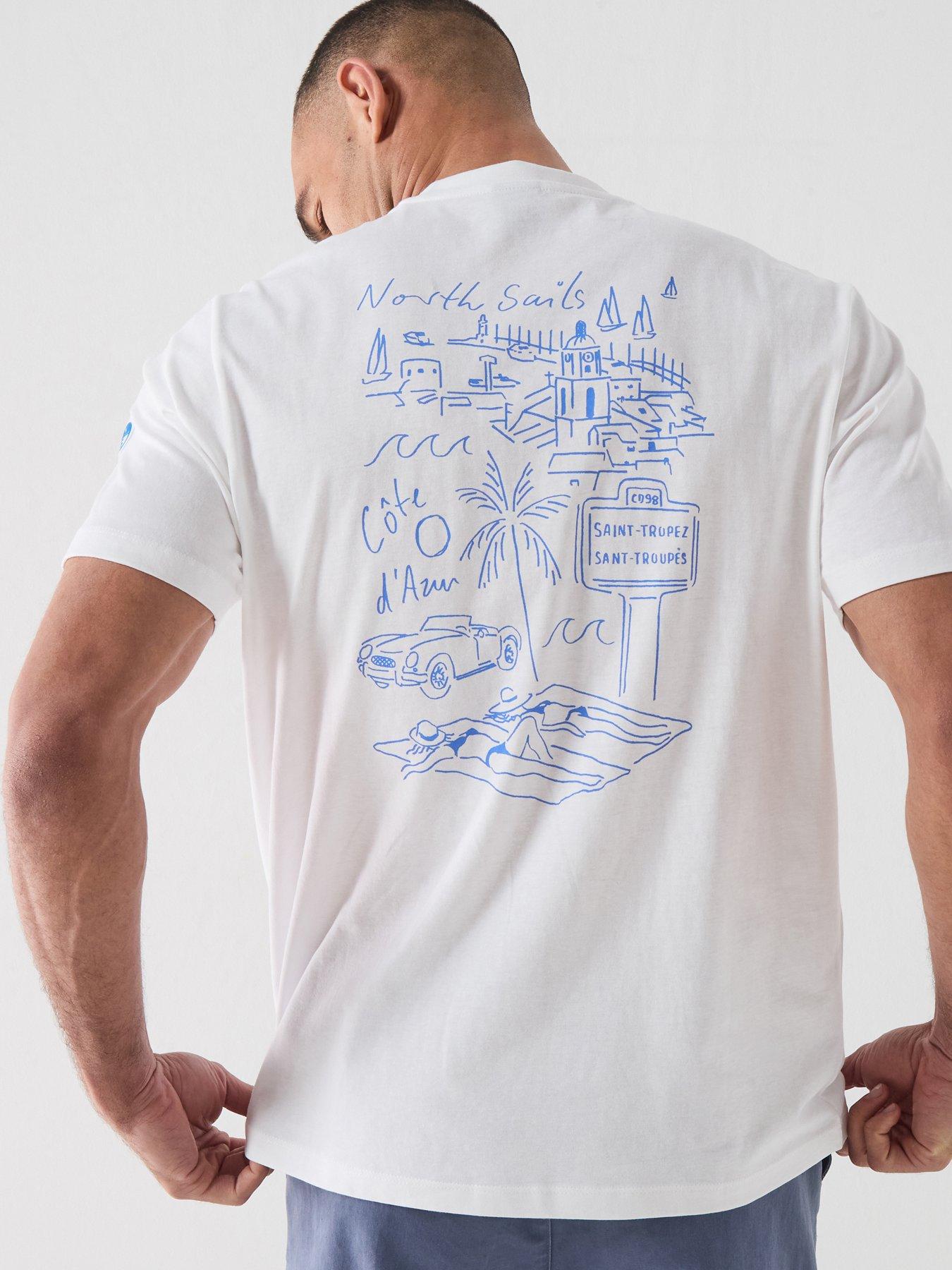 North Sails Summer Back Graphic T-Shirt - White