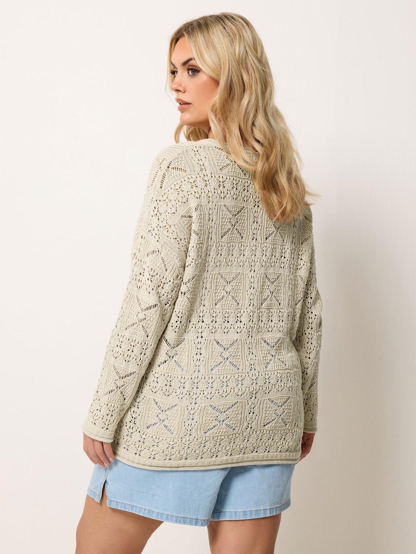 yours-curve-pointelle-stitch-jumper-creamstillFront