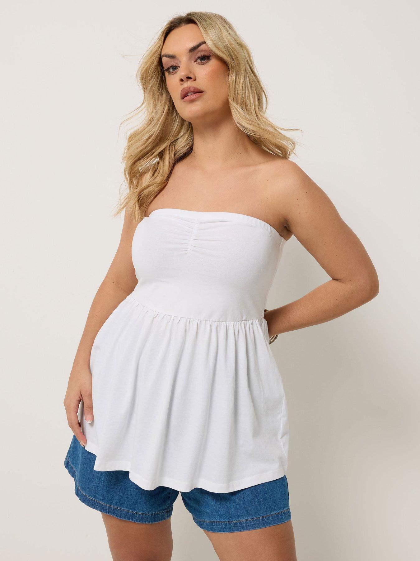 Yours Curve Peplum Tube Top