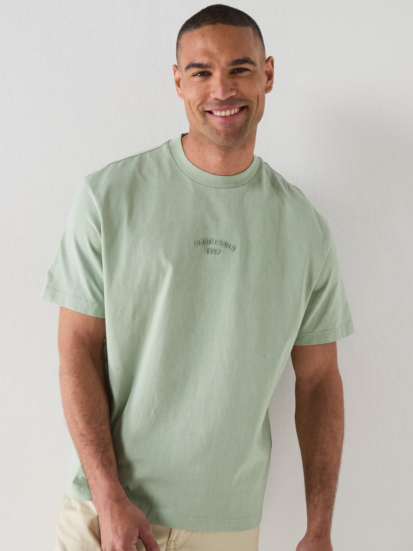 North Sails Washed Tonal Arch Logo T-Shirt - Green