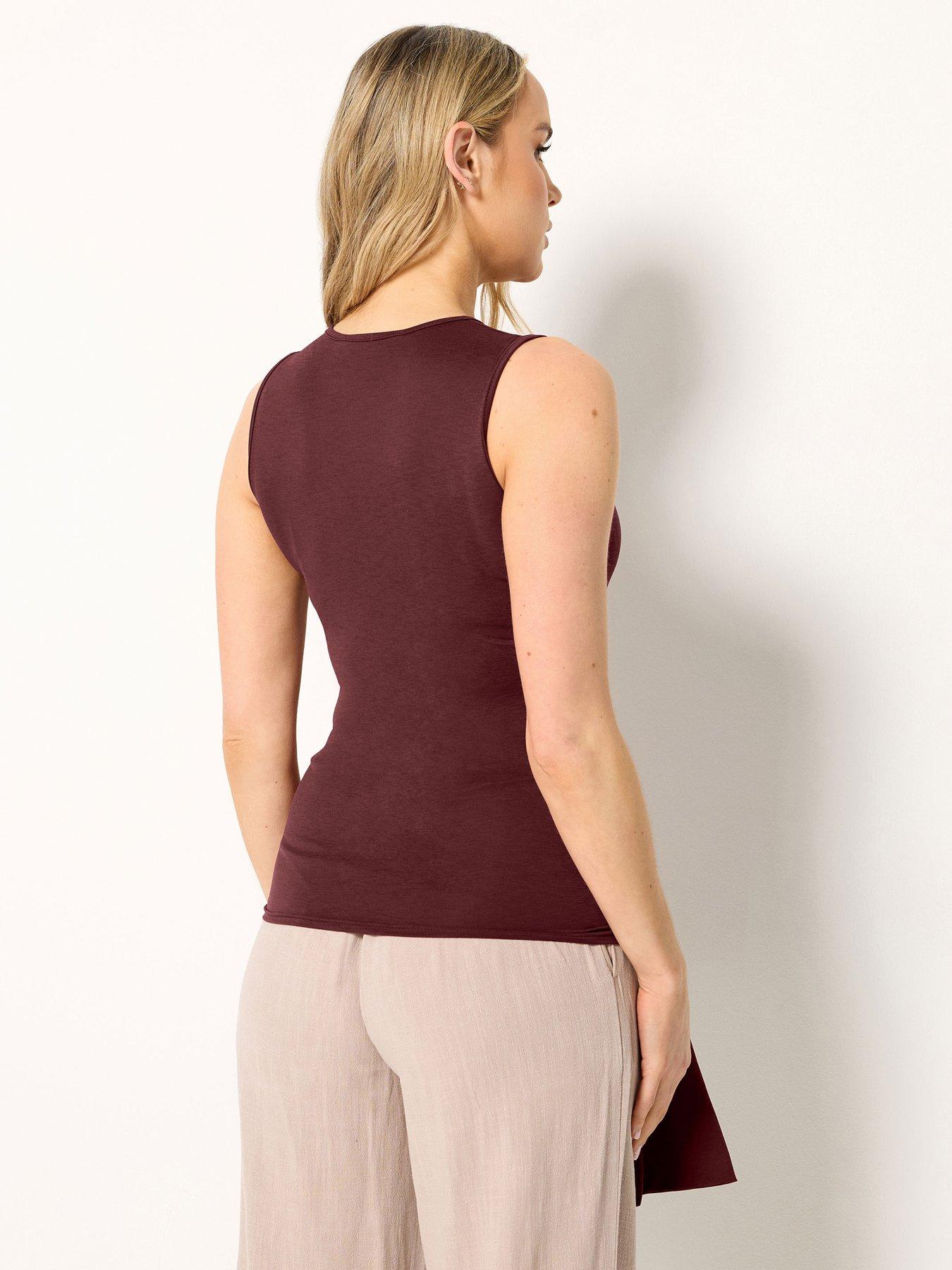 long-tall-sally-grown-on-sleeve-belted-top-blackstillFront
