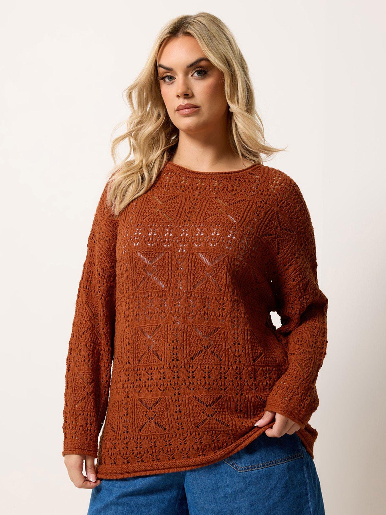 yours-curve-pointelle-stitch-jumper-burnt-orangefront