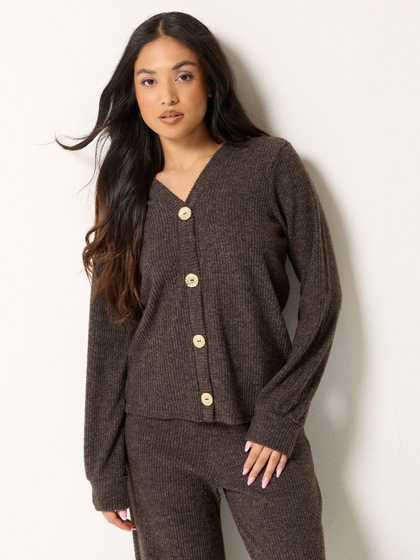 PixieGirl Petite Soft Touch Fine Rib Cardigan