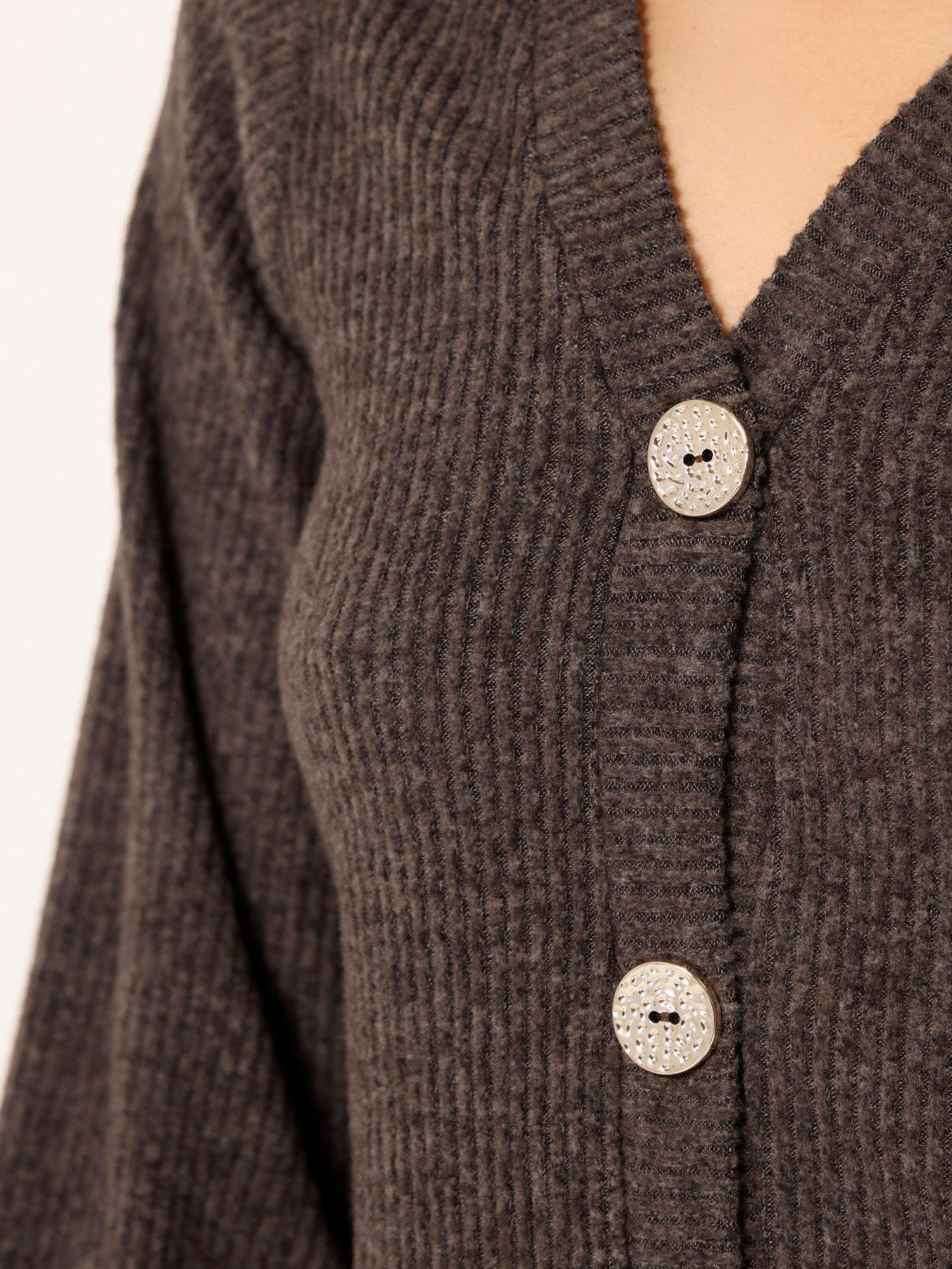 pixiegirl-petite-soft-touch-fine-rib-cardigan-brownoutfit