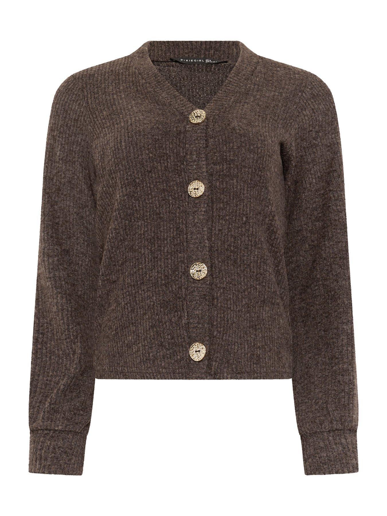 pixiegirl-petite-soft-touch-fine-rib-cardigan-browndetail