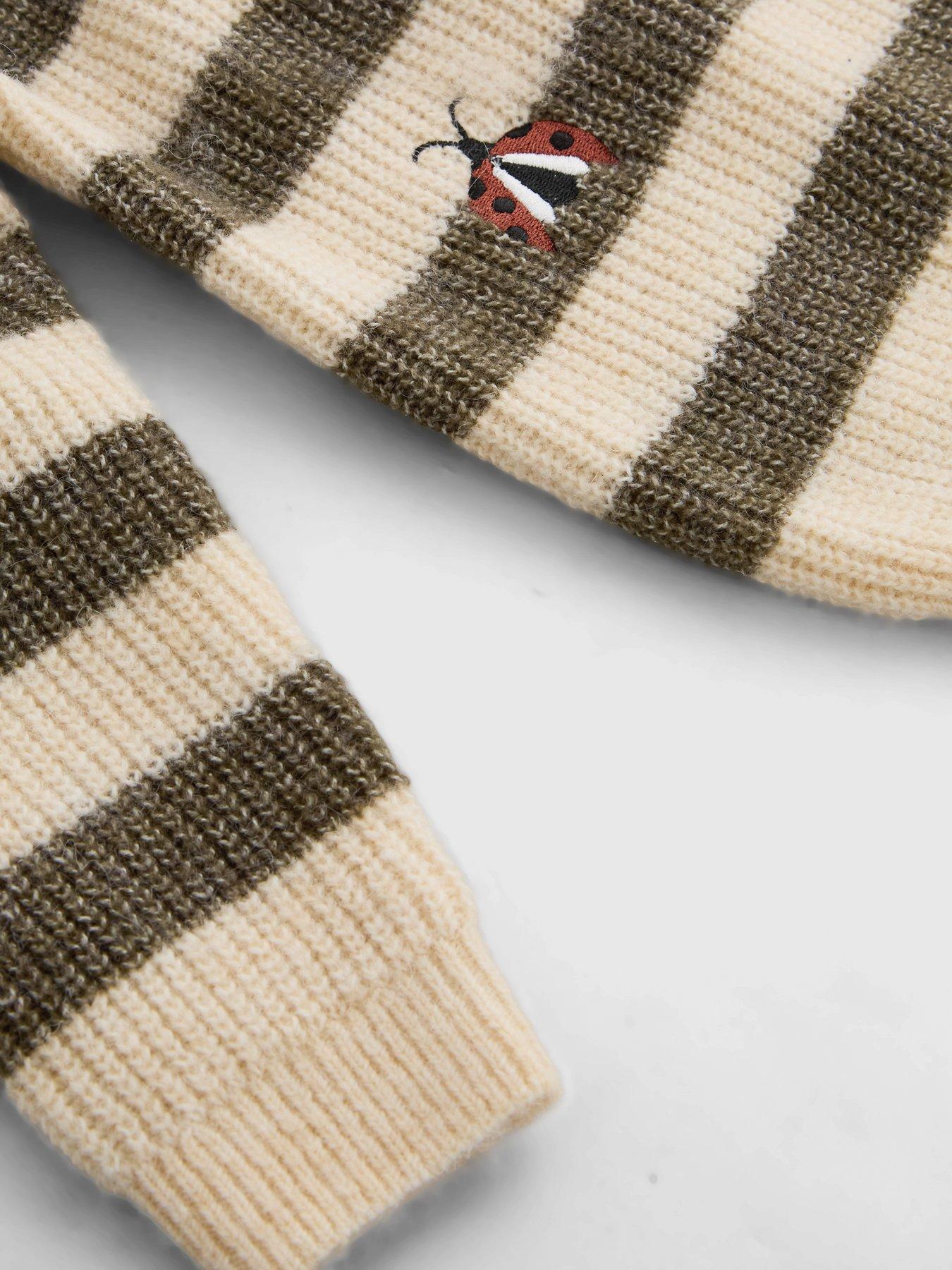 Image 4 of 5 of The Very Collection Boys Embroidered Stripe Knitted Jumper&nbsp;(0-3 months - 18-24 months) - Multi