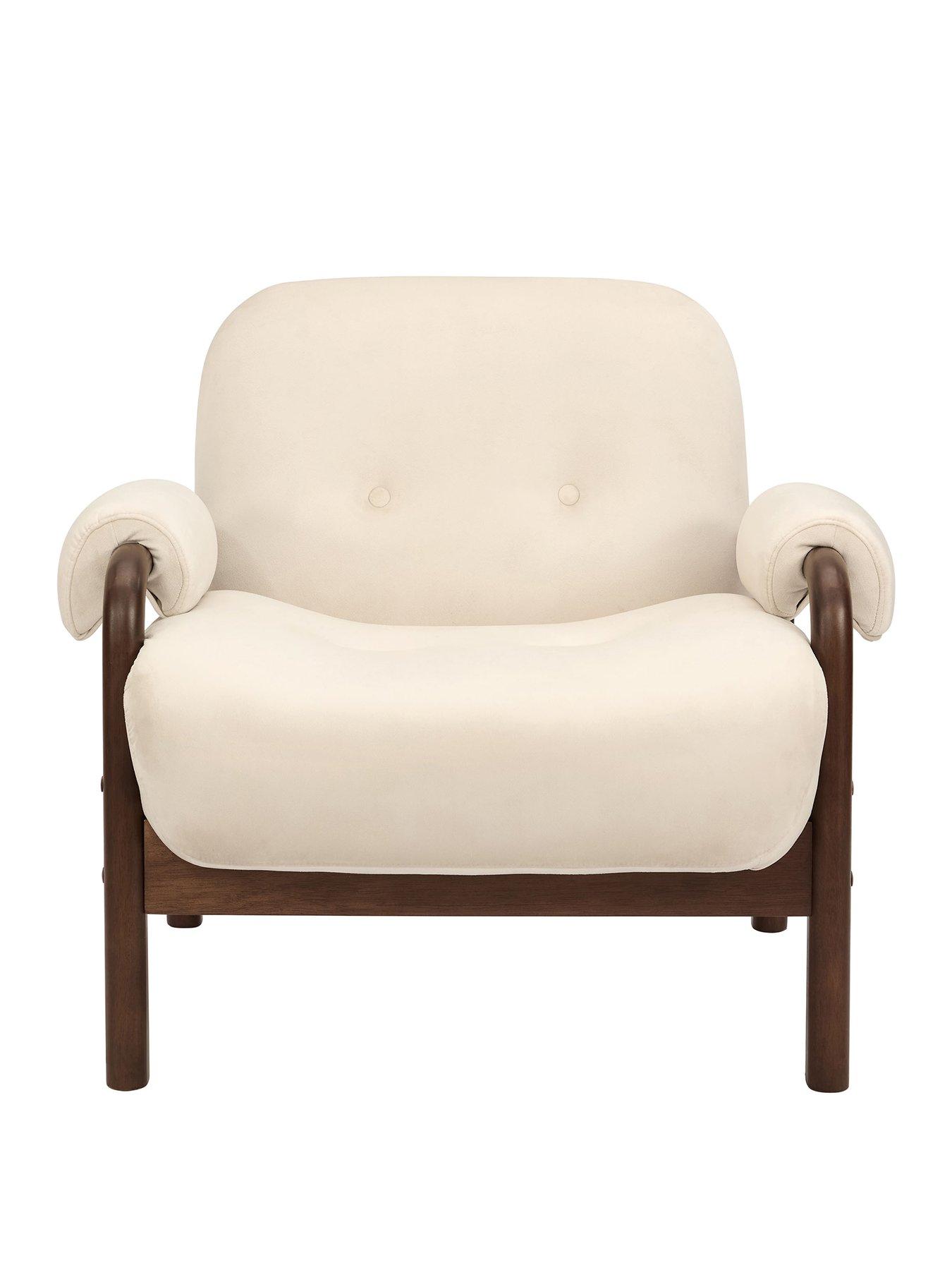 Image 2 of 7 of Dusk Tabby Accent Chair - Ecru