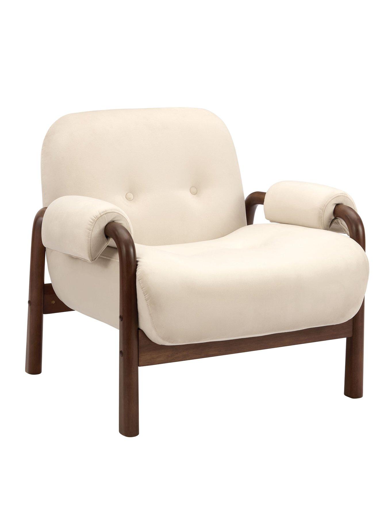Image 3 of 7 of Dusk Tabby Accent Chair - Ecru