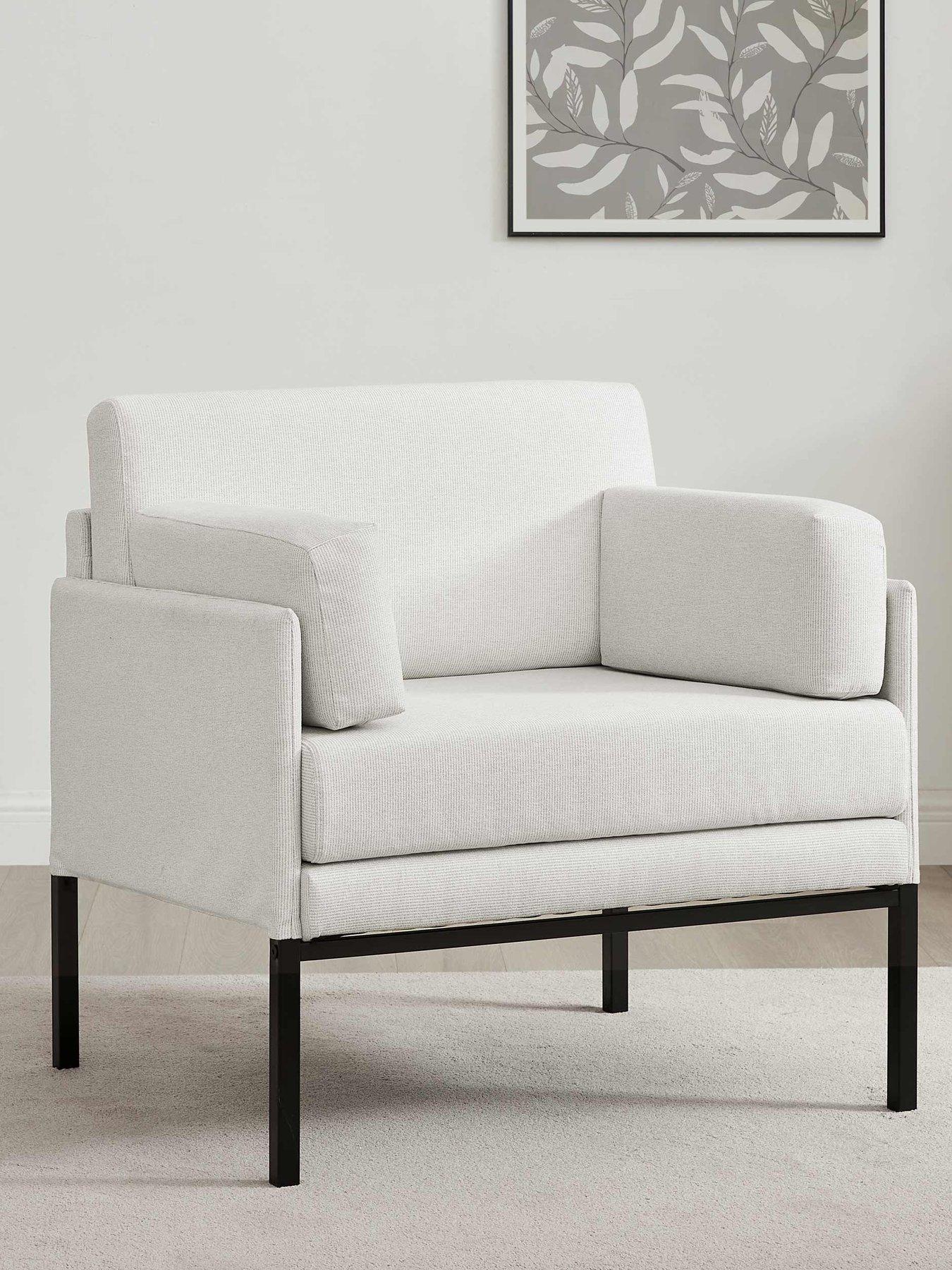 Image 1 of 6 of Dusk Ada Accent Chair - Natural Stripe