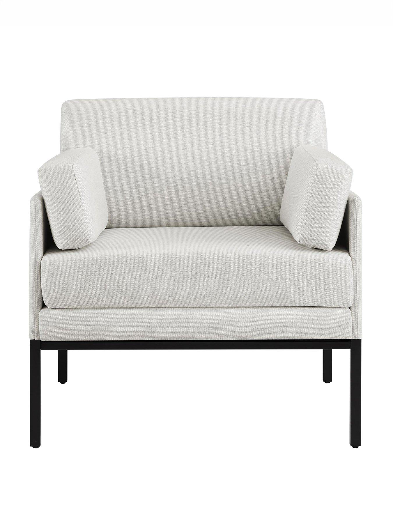 Image 3 of 6 of Dusk Ada Accent Chair - Natural Stripe