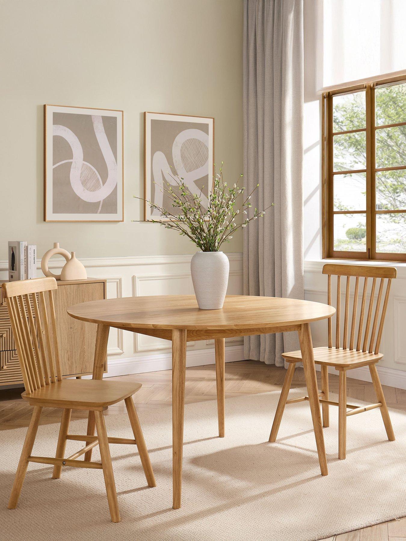 Dusk Harley Set Of 2 Dining Chairs - Light Wood