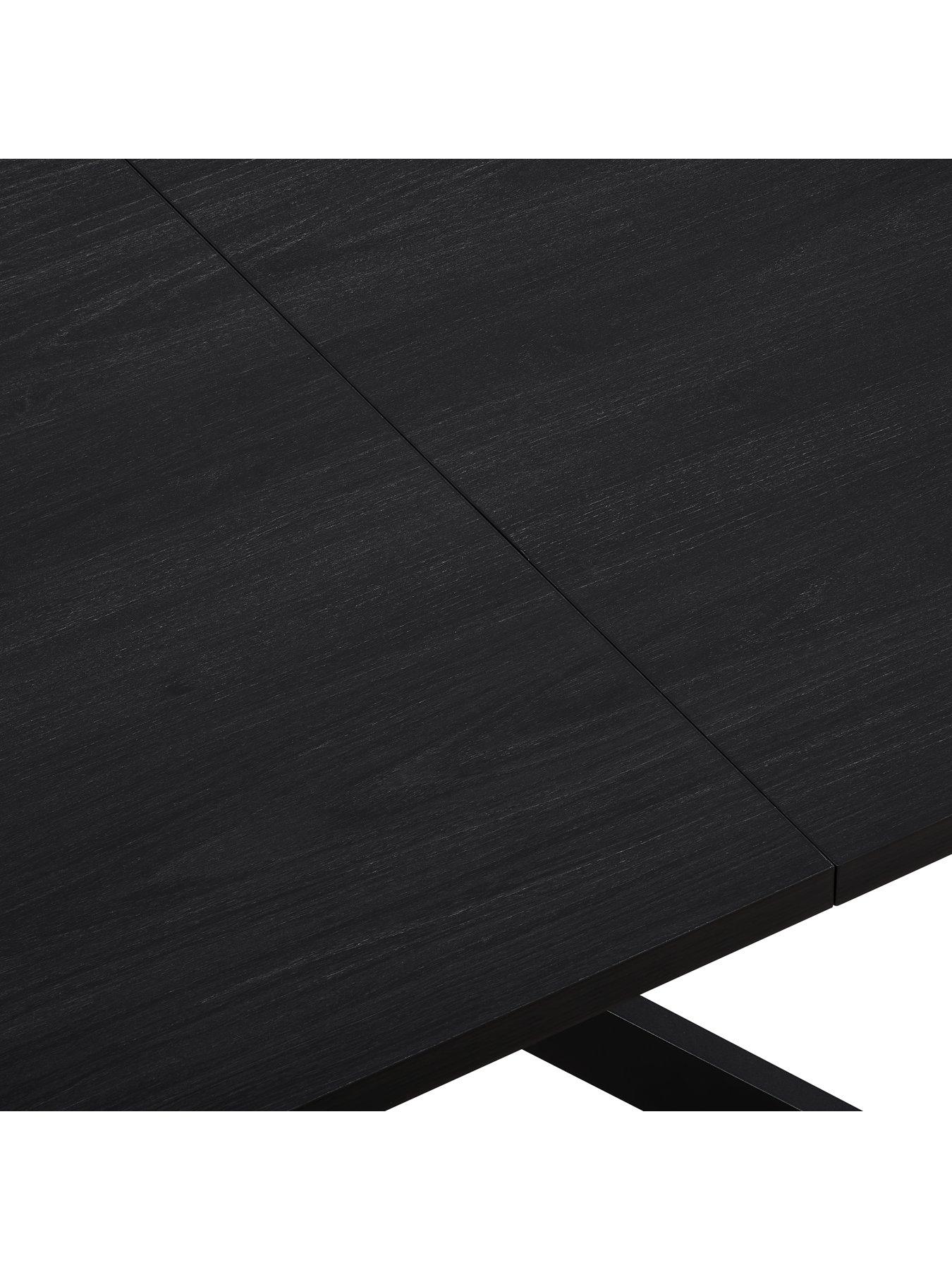 Image 7 of 7 of Dusk Brooke Square Extendable 4-8 Seater Dining Table - Black