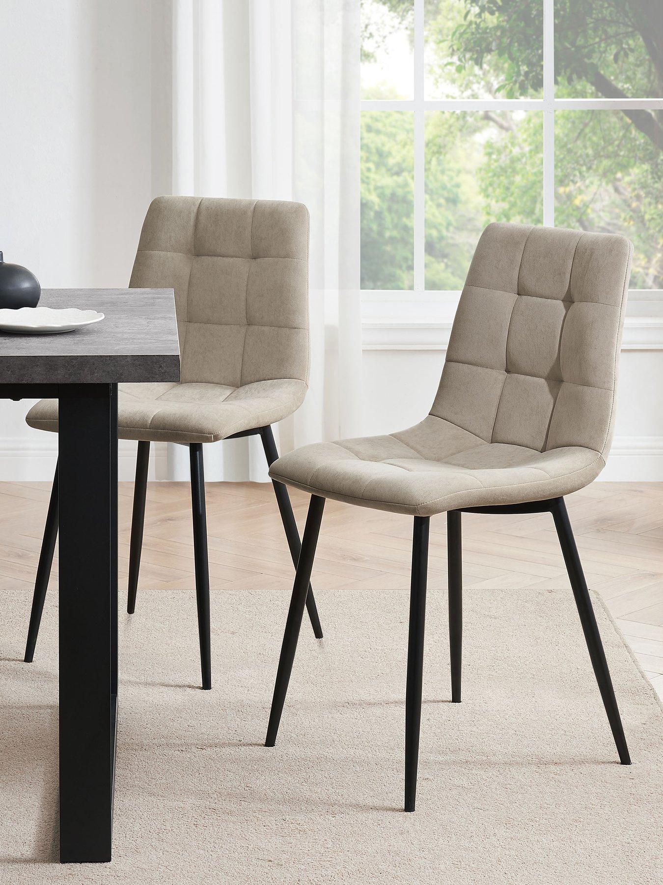 Dusk Eden Set Of 2 Dining Chairs - Stone
