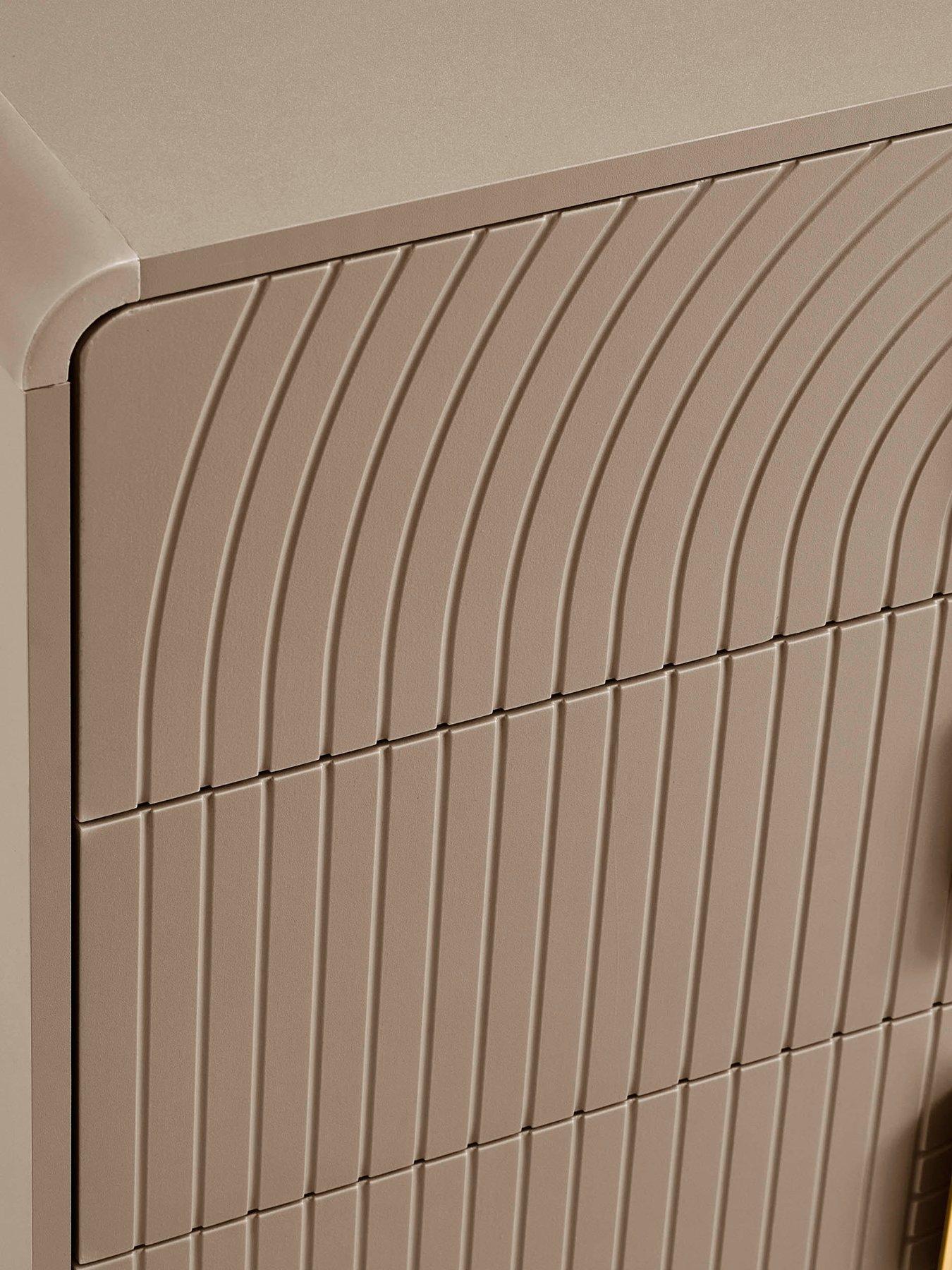 Image 5 of 7 of Dusk Marnie 3 Drawer Chest - Taupe