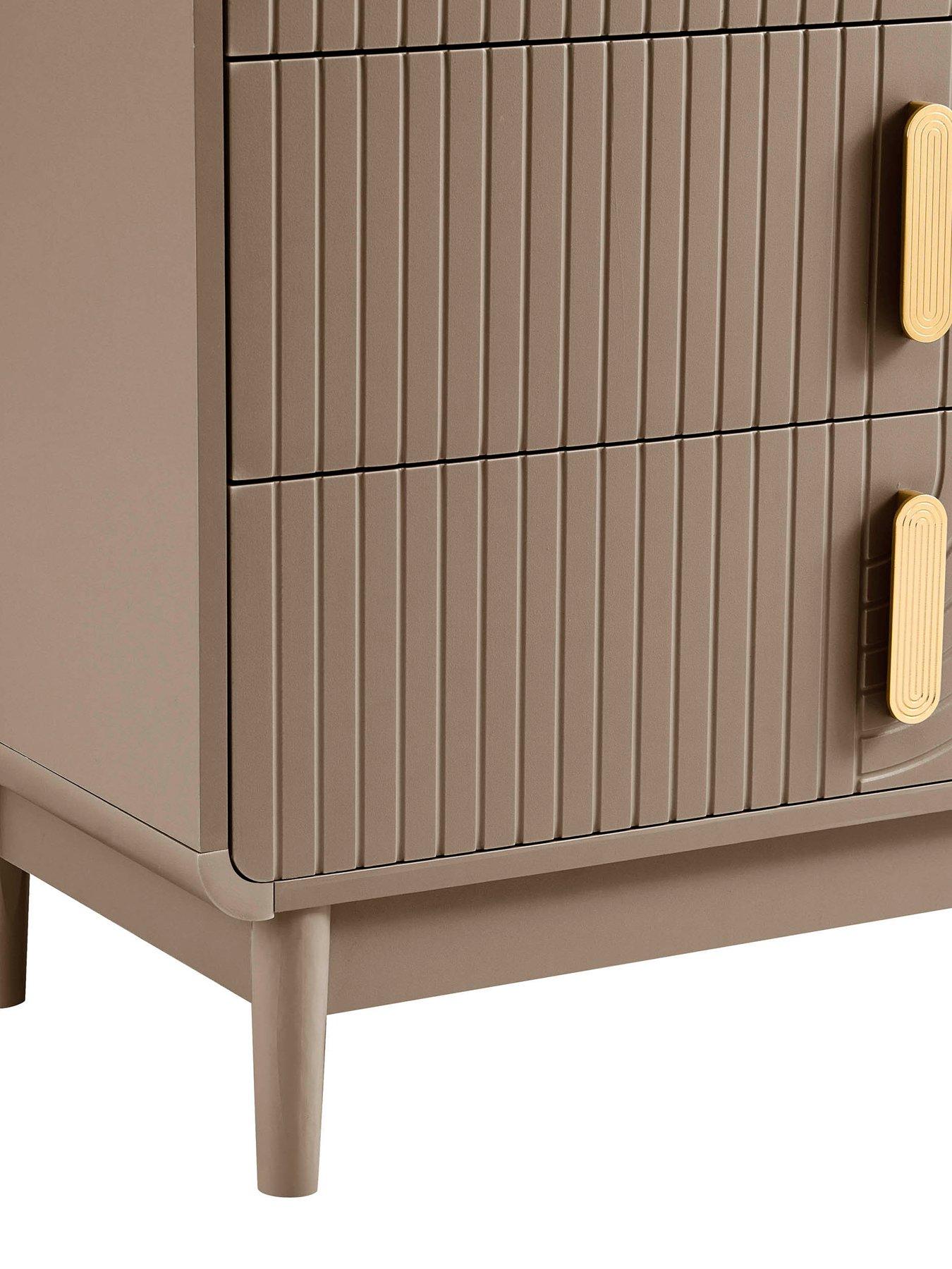 Image 6 of 7 of Dusk Marnie 3 Drawer Chest - Taupe