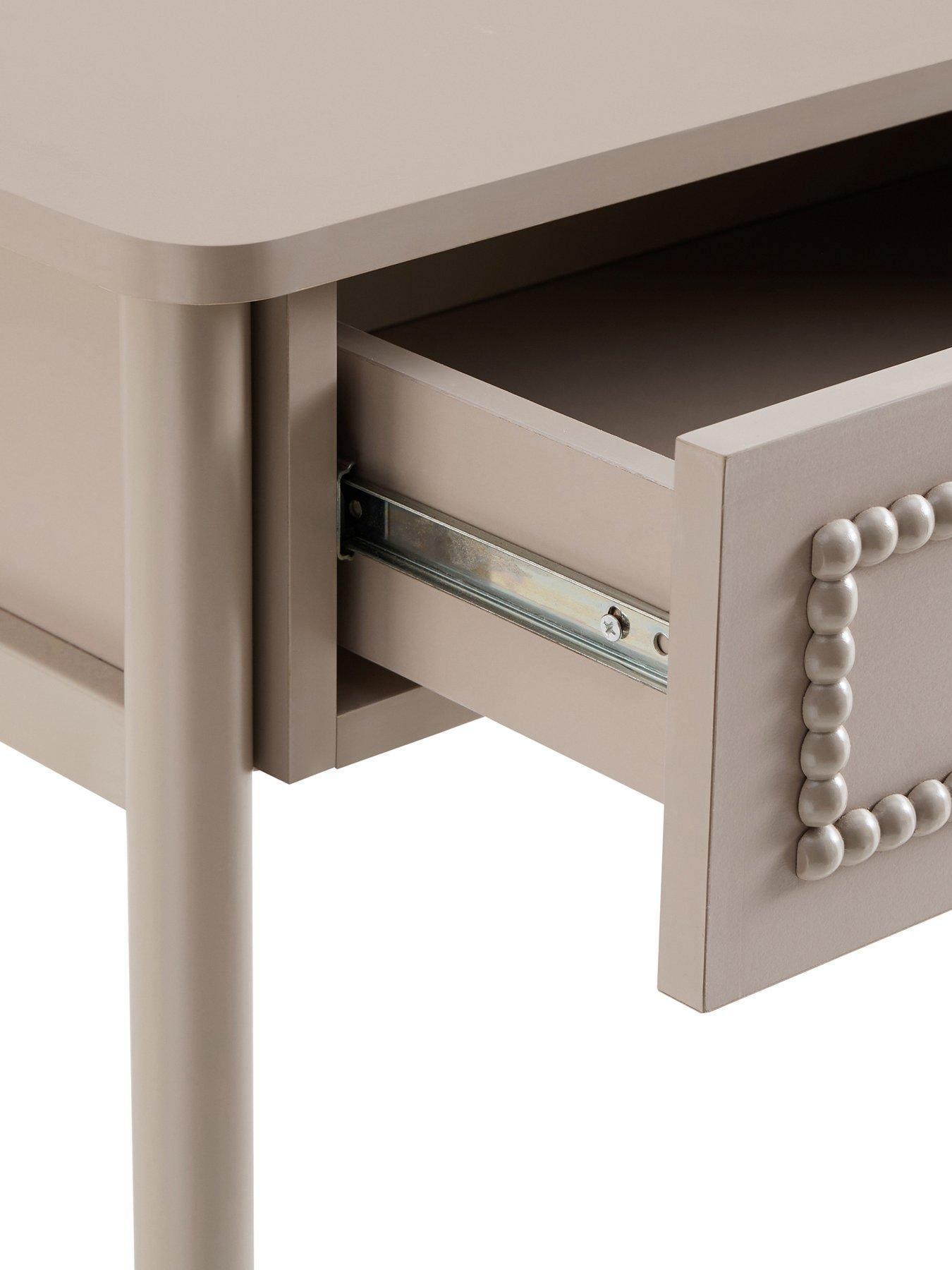Image 6 of 7 of Dusk Posy Bobbin Dressing Table - Taupe
