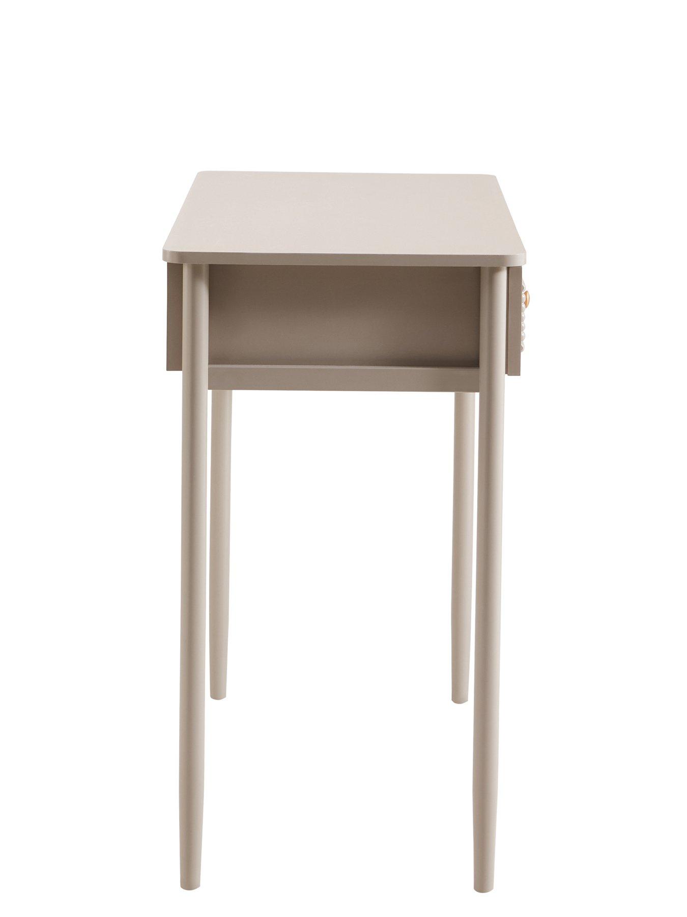 Image 7 of 7 of Dusk Posy Bobbin Dressing Table - Taupe