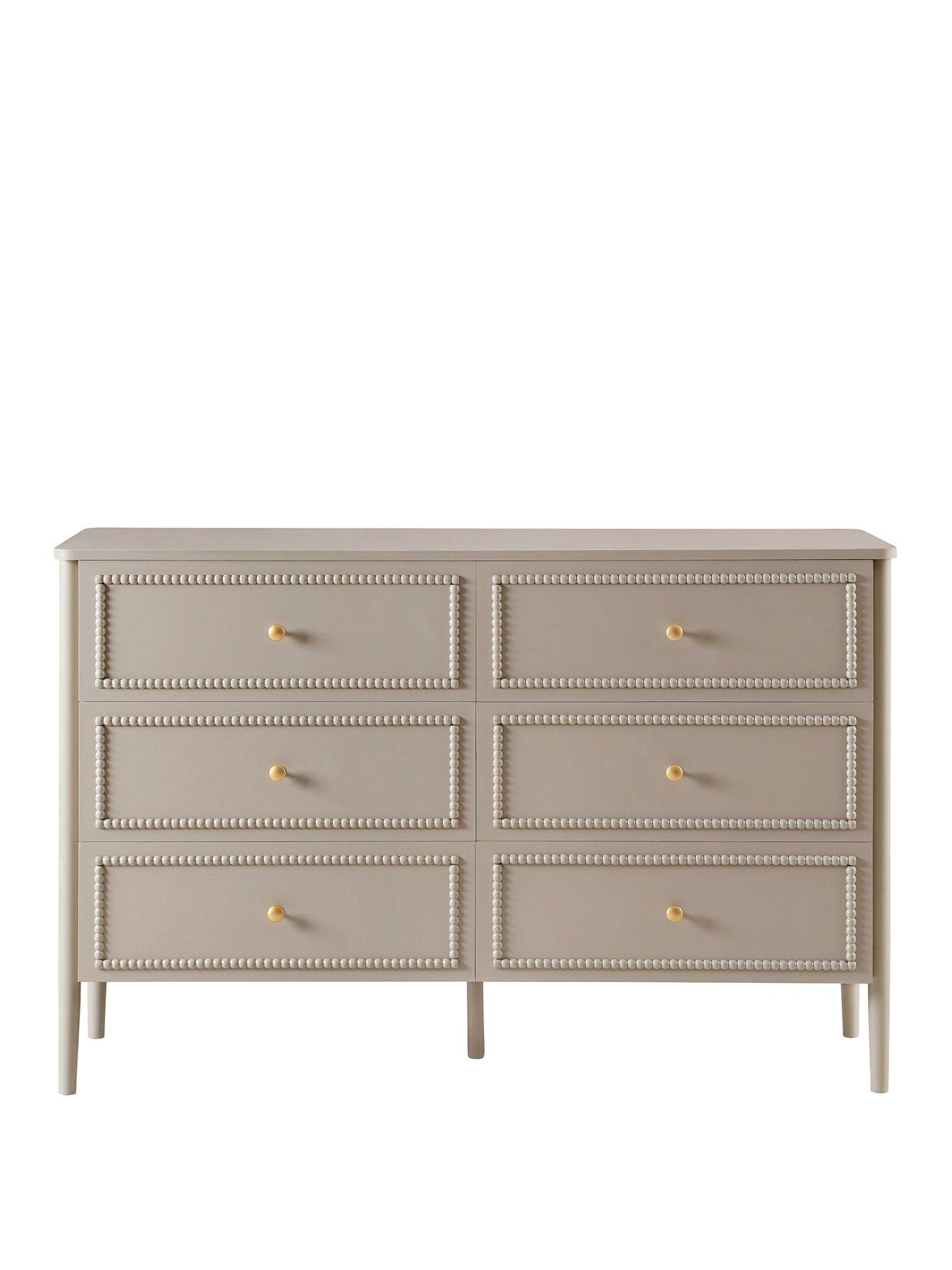dusk-posy-bobbin-6-drawer-chest-taupestillFront