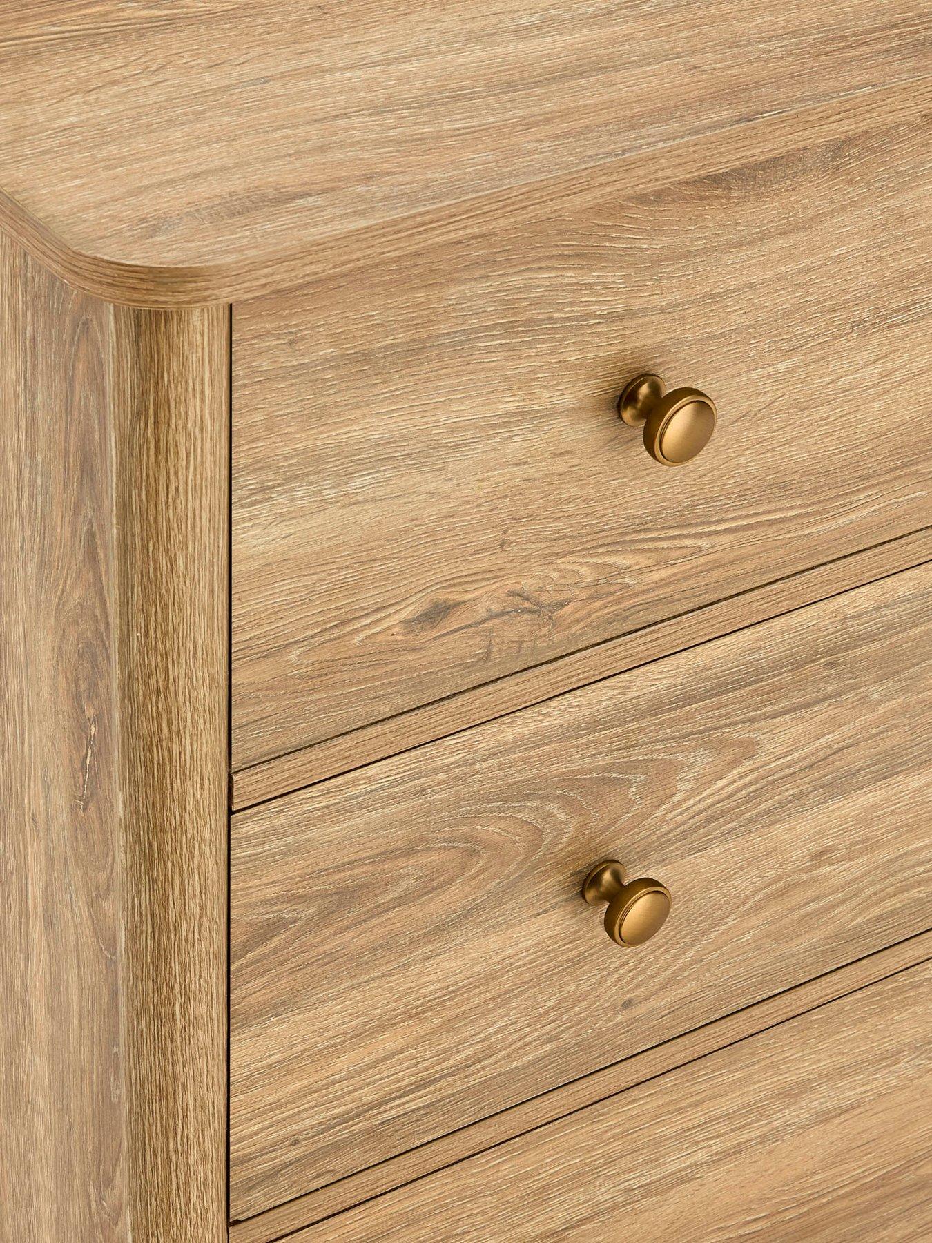 Image 4 of 7 of Dusk Betty 5 Drawer Chest - Light Wood