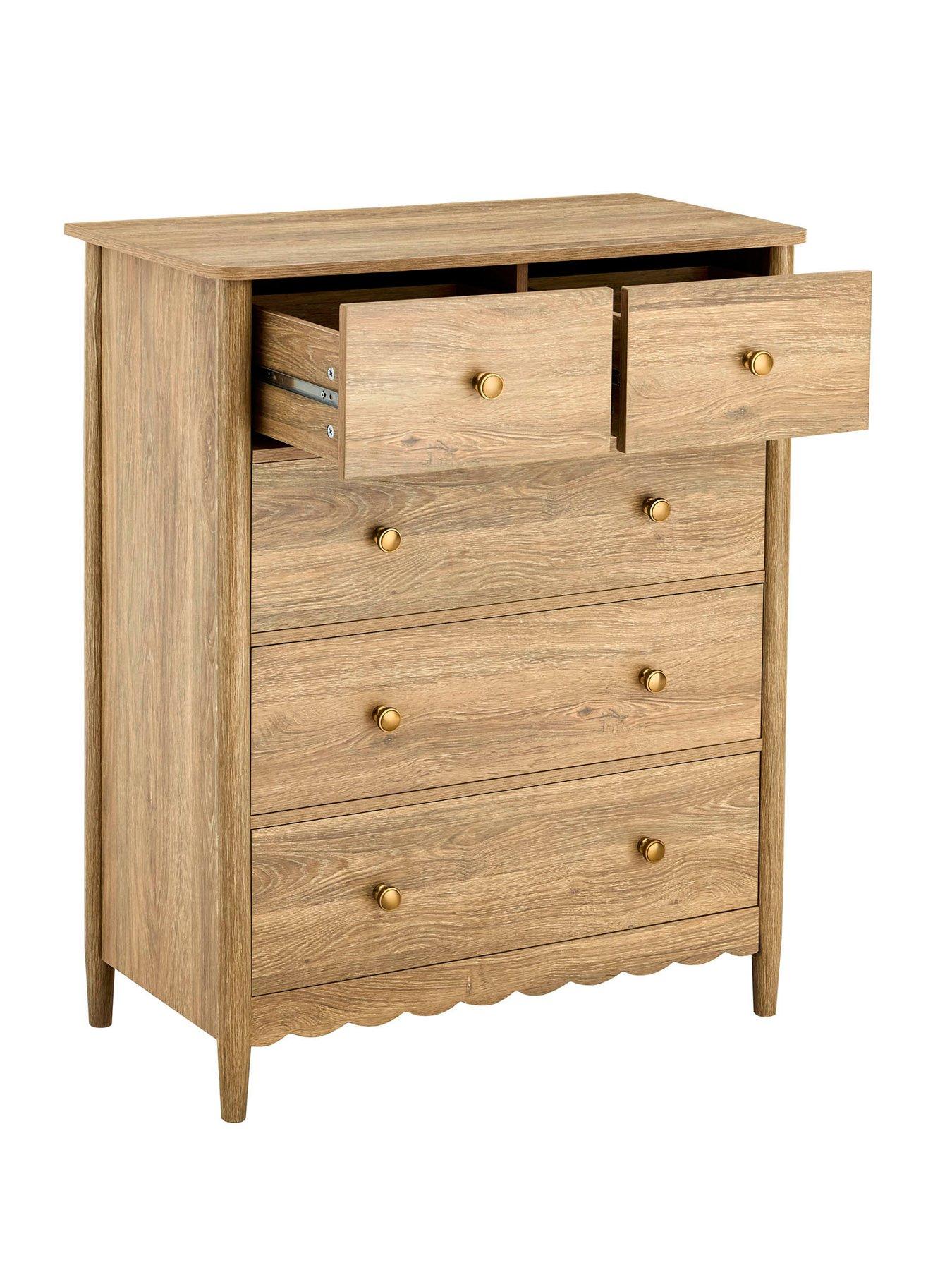 Image 6 of 7 of Dusk Betty 5 Drawer Chest - Light Wood
