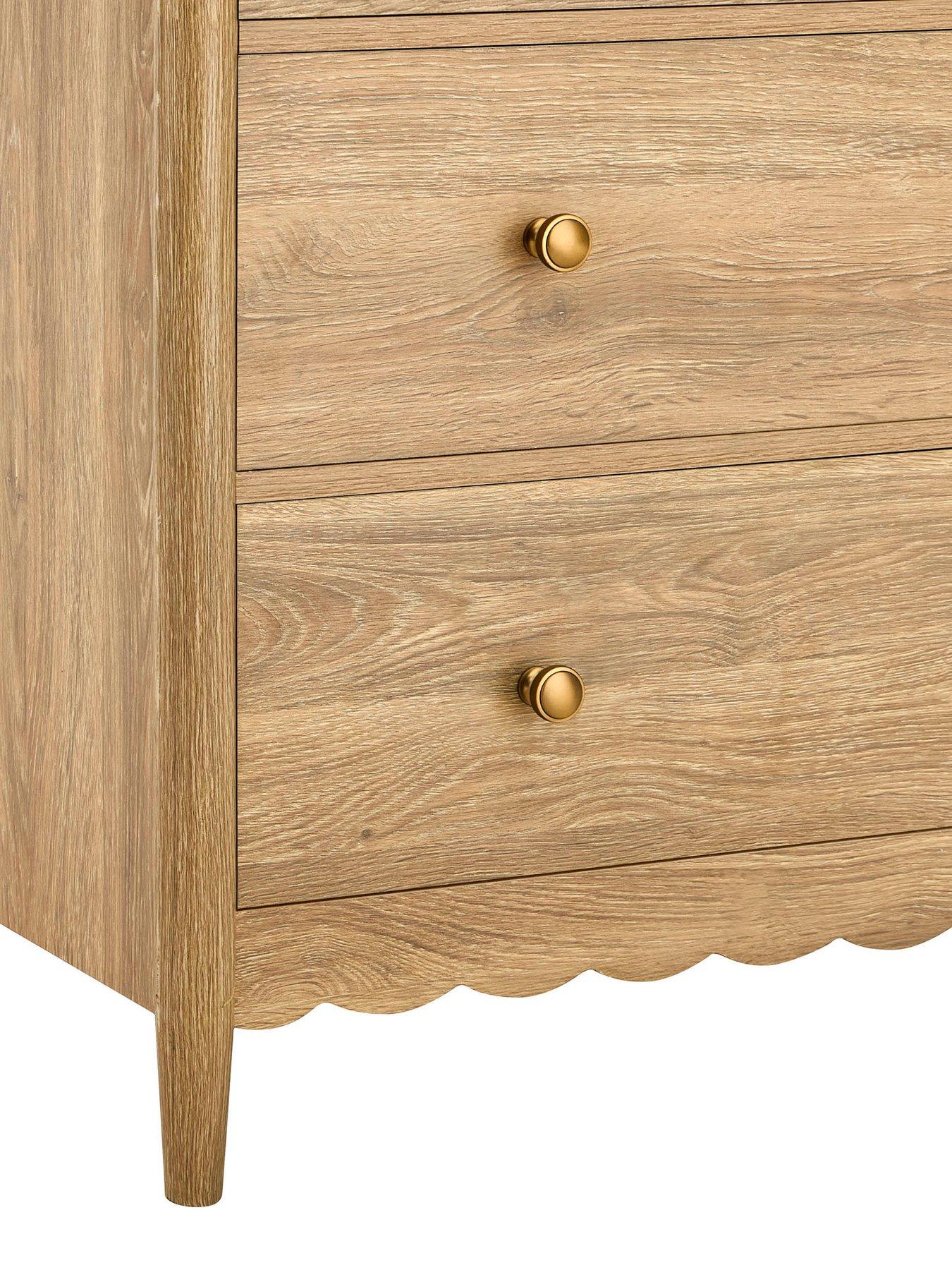 Image 7 of 7 of Dusk Betty 5 Drawer Chest - Light Wood