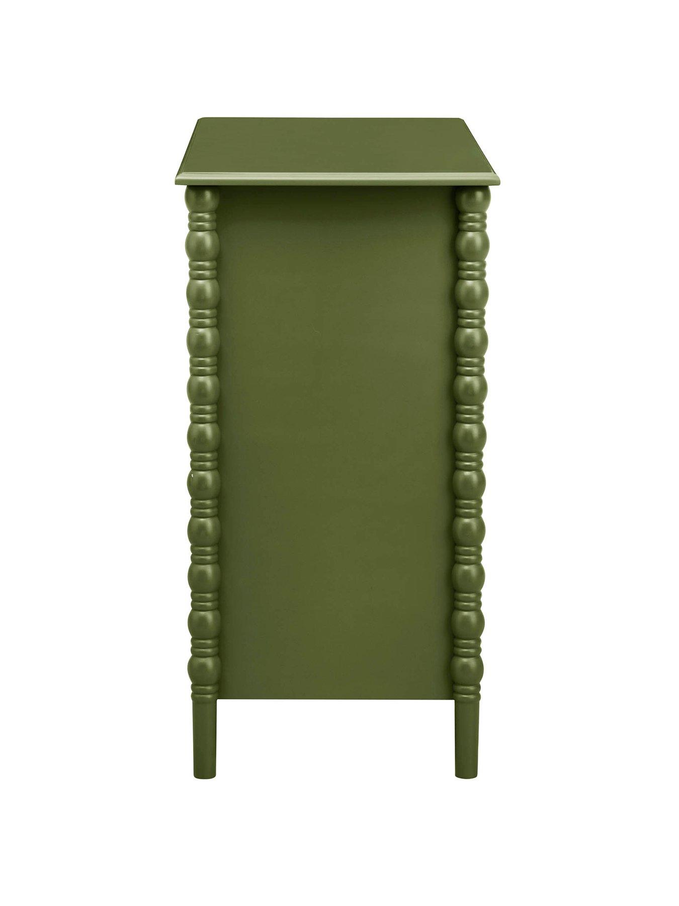 Image 6 of 6 of Dusk Bonnie Bobbin 3 Drawer Chest - Olive