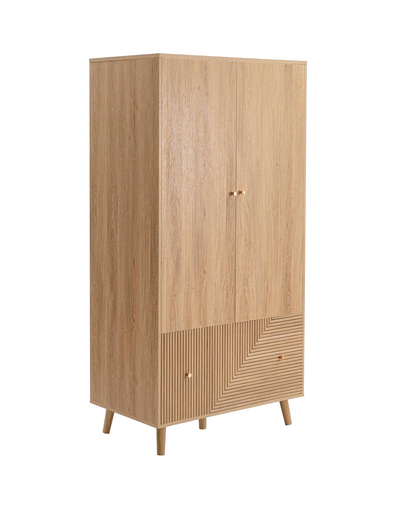 dusk-dora-2-door-wardrobe-with-drawer-light-woodstillFront