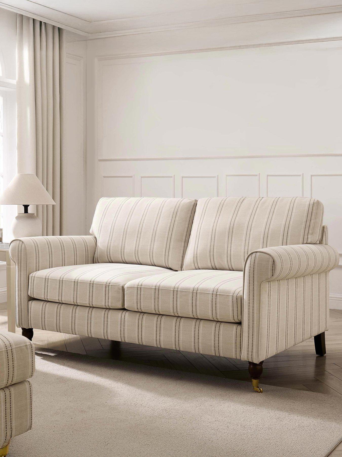 Image 1 of 6 of Dusk Sicily 2 Seater Sofa - Stripe