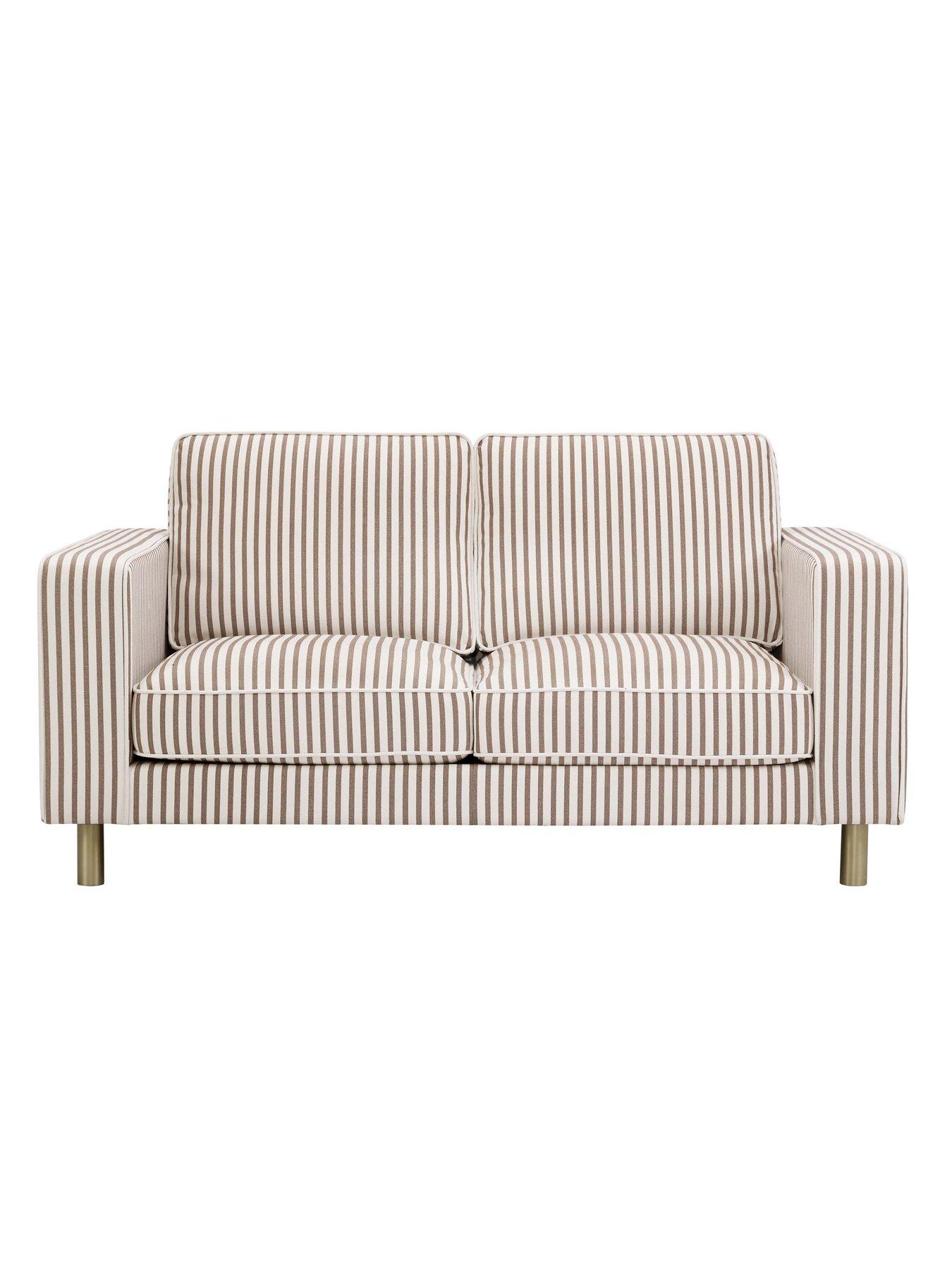 Image 3 of 6 of Dusk Soho 2 Seater Sofa - Chocolate Stripe