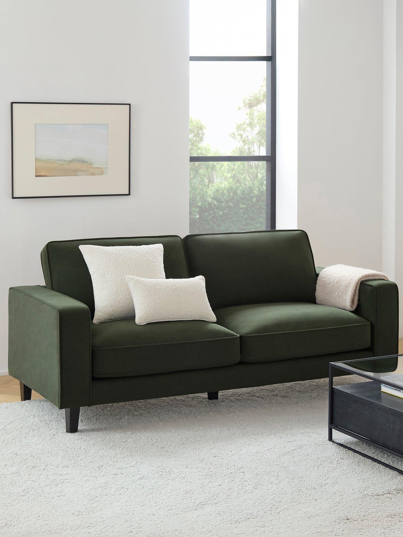 Image 1 of 6 of Dusk Soho 3 Seater Sofa - Dark Olive