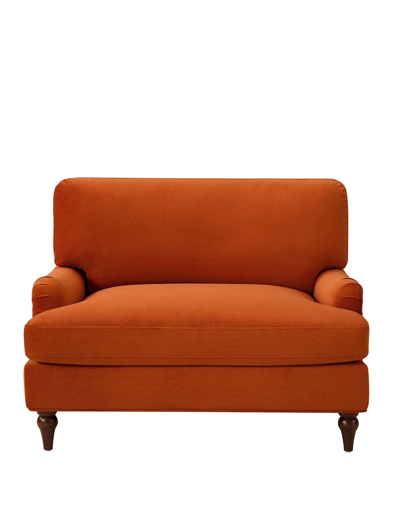 Image 2 of 7 of Dusk Hampshire Loveseat - Bright Orange