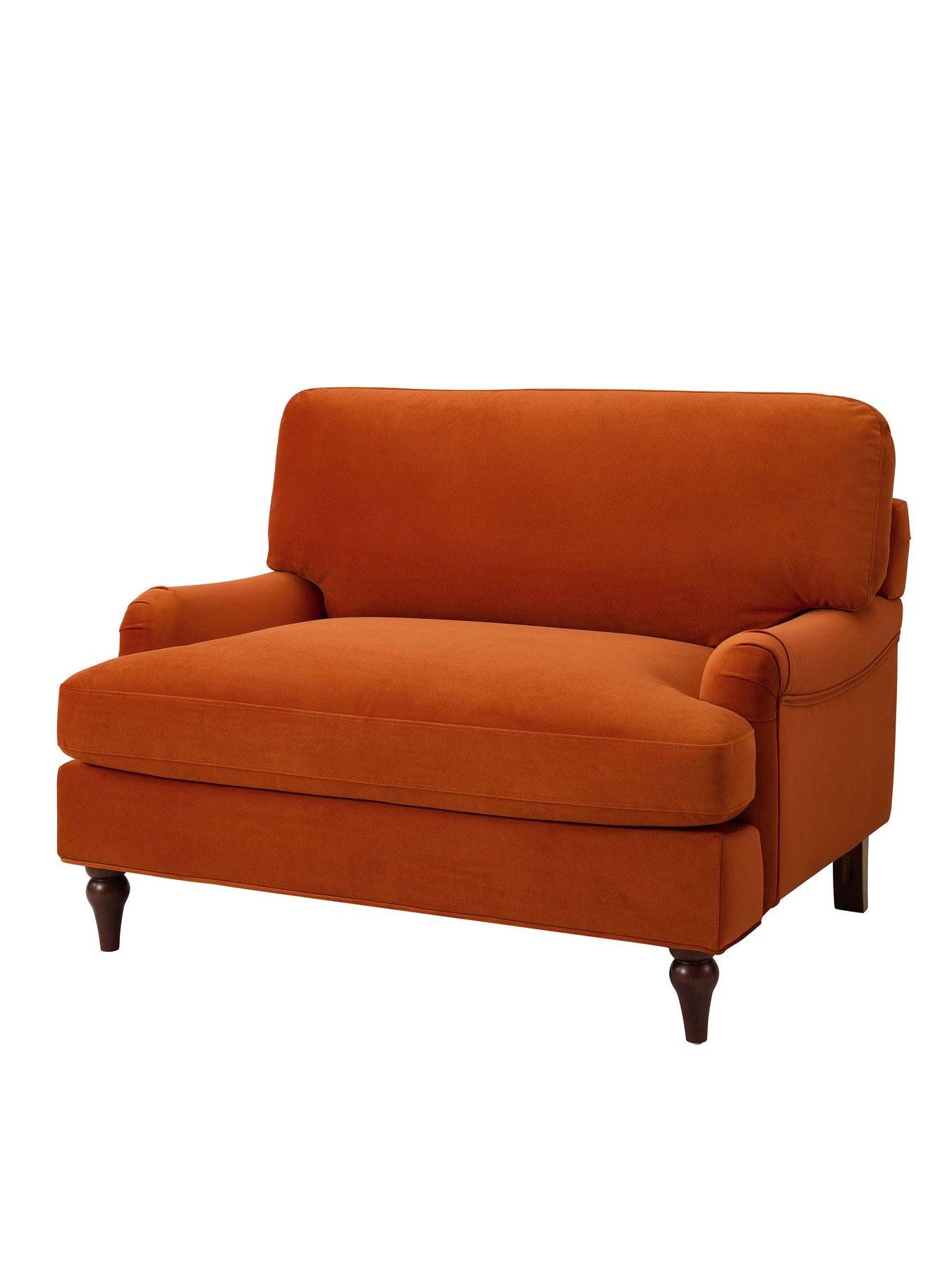 Image 4 of 7 of Dusk Hampshire Loveseat - Bright Orange