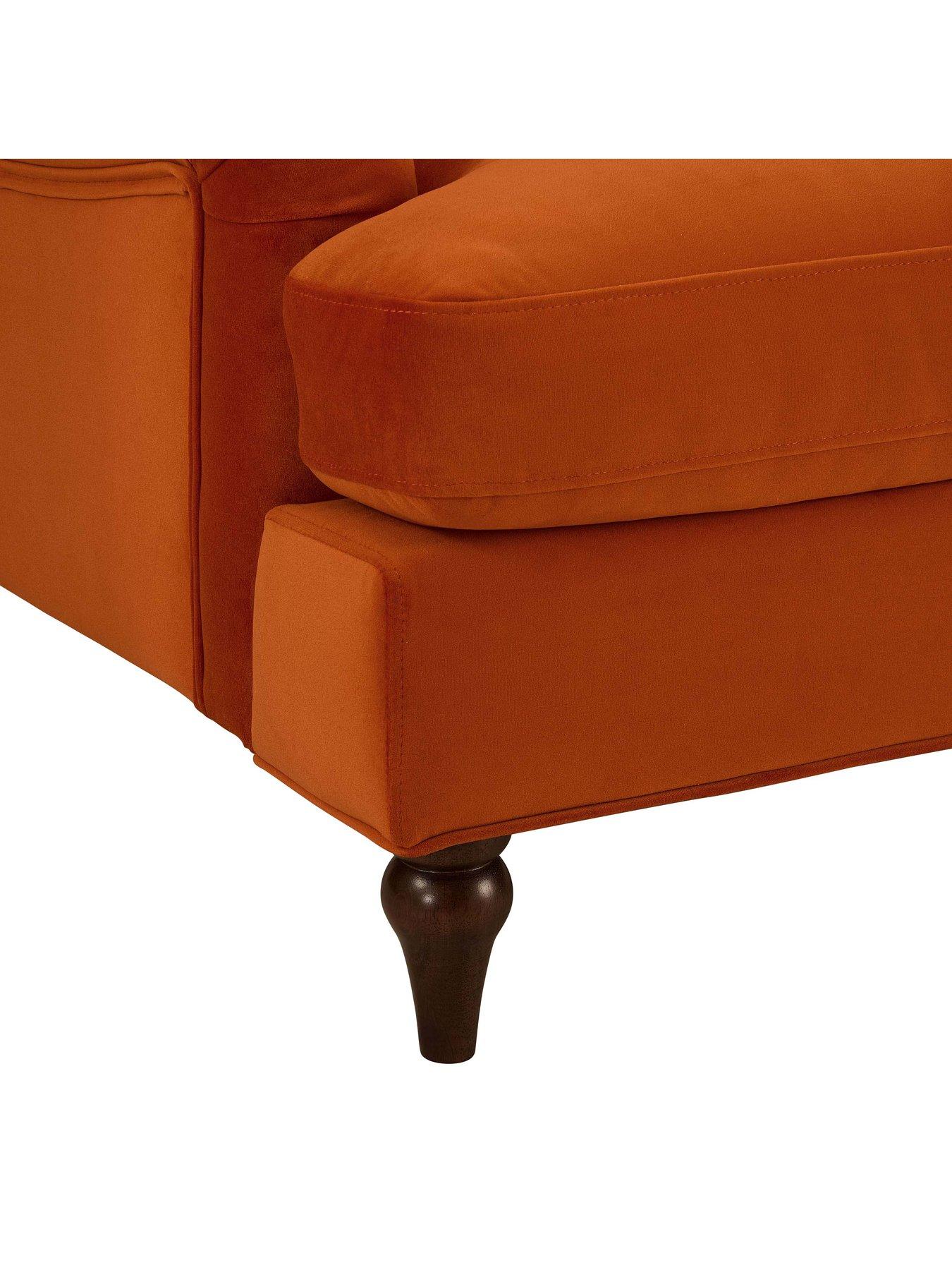 Image 6 of 7 of Dusk Hampshire Loveseat - Bright Orange