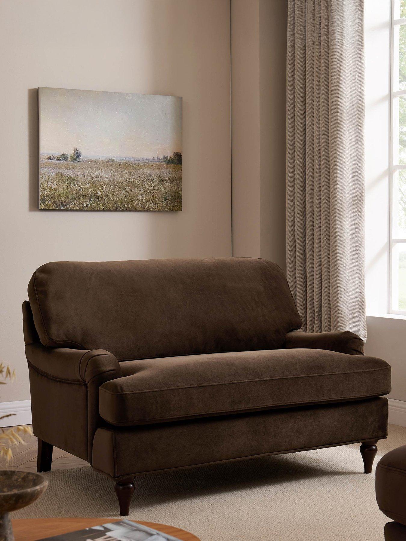 Image 1 of 7 of Dusk Hampshire Loveseat - Cappuccino