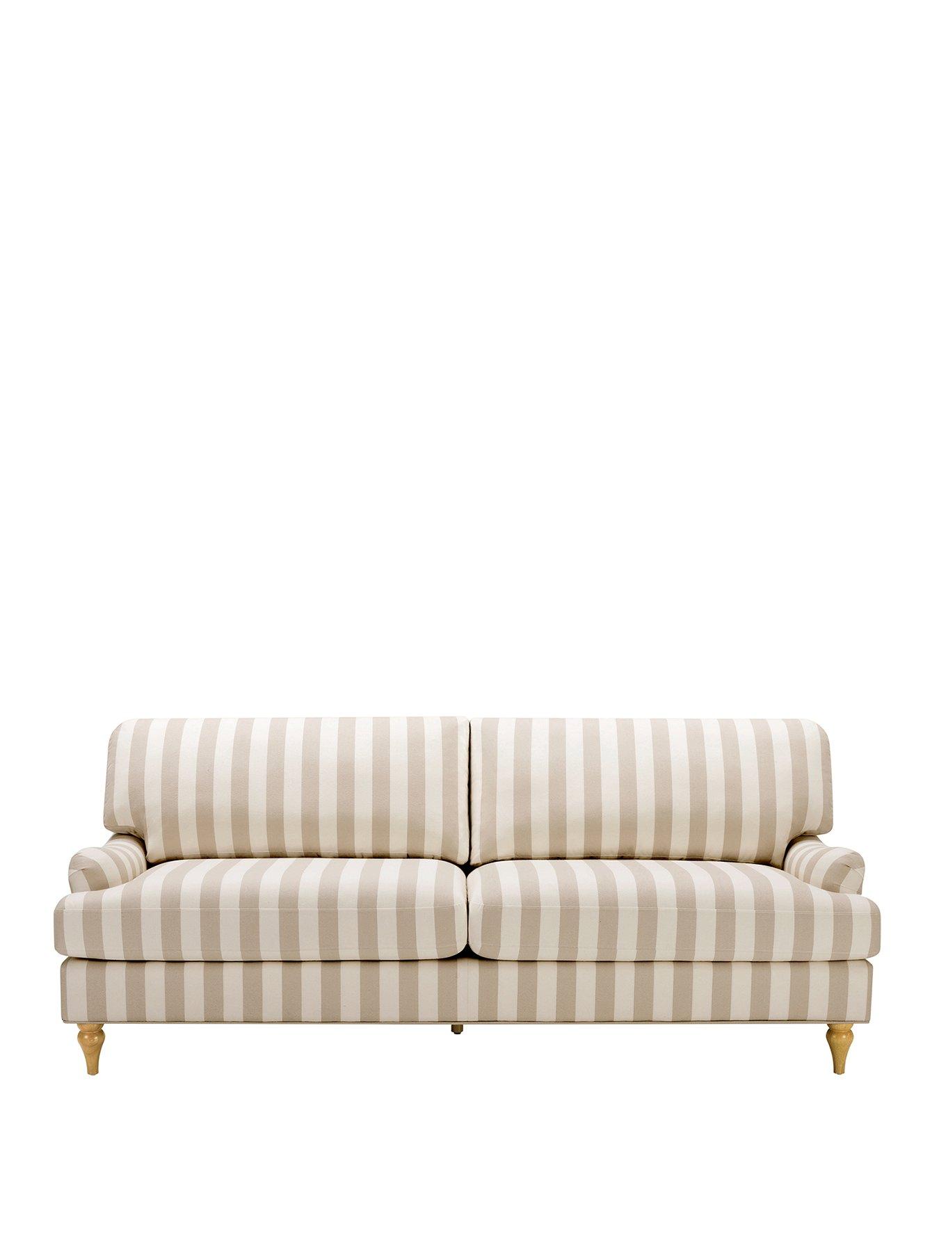 Image 2 of 7 of Dusk Hampshire 3 Seater Sofa - Natural Stripe