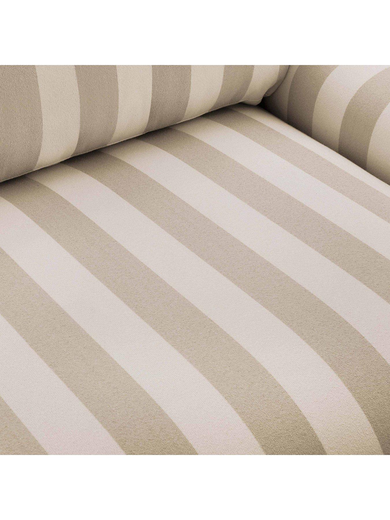Image 4 of 7 of Dusk Hampshire Loveseat - Natural Stripe