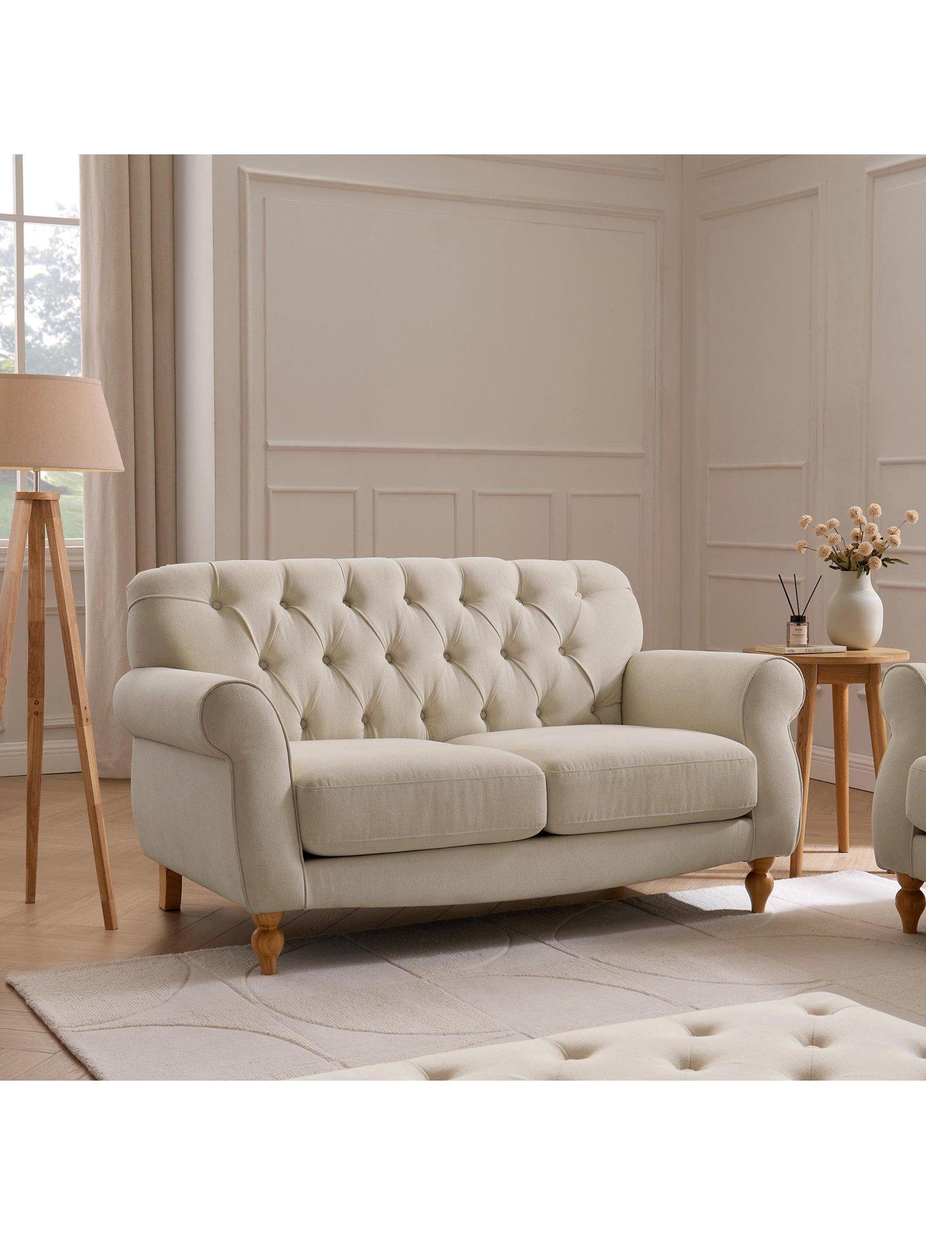 Image 3 of 7 of Dusk Hebden 2 Seater Sofa - Cream Linen