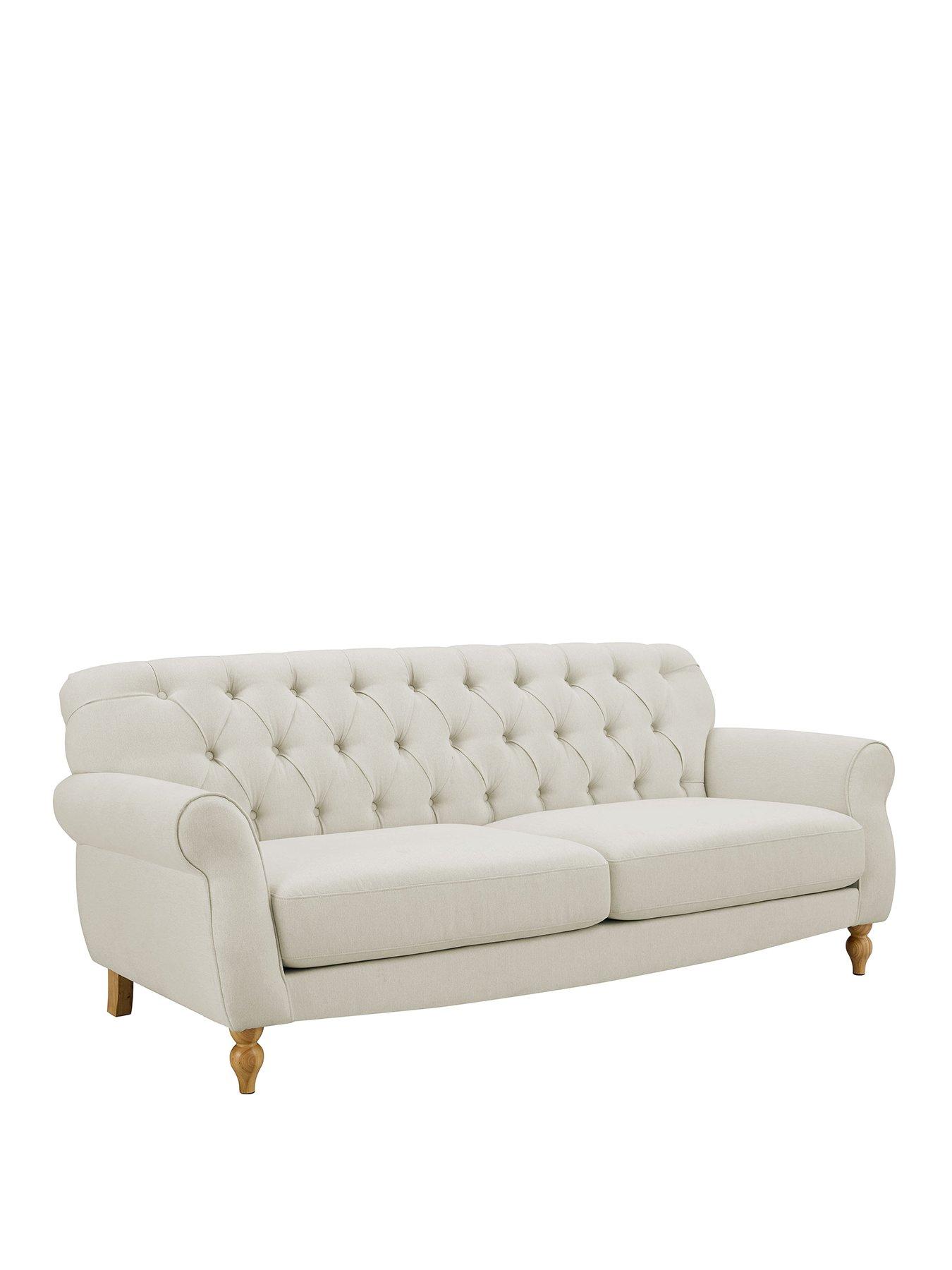 Image 2 of 7 of Dusk Hebden 3 Seater Sofa - Cream Linen