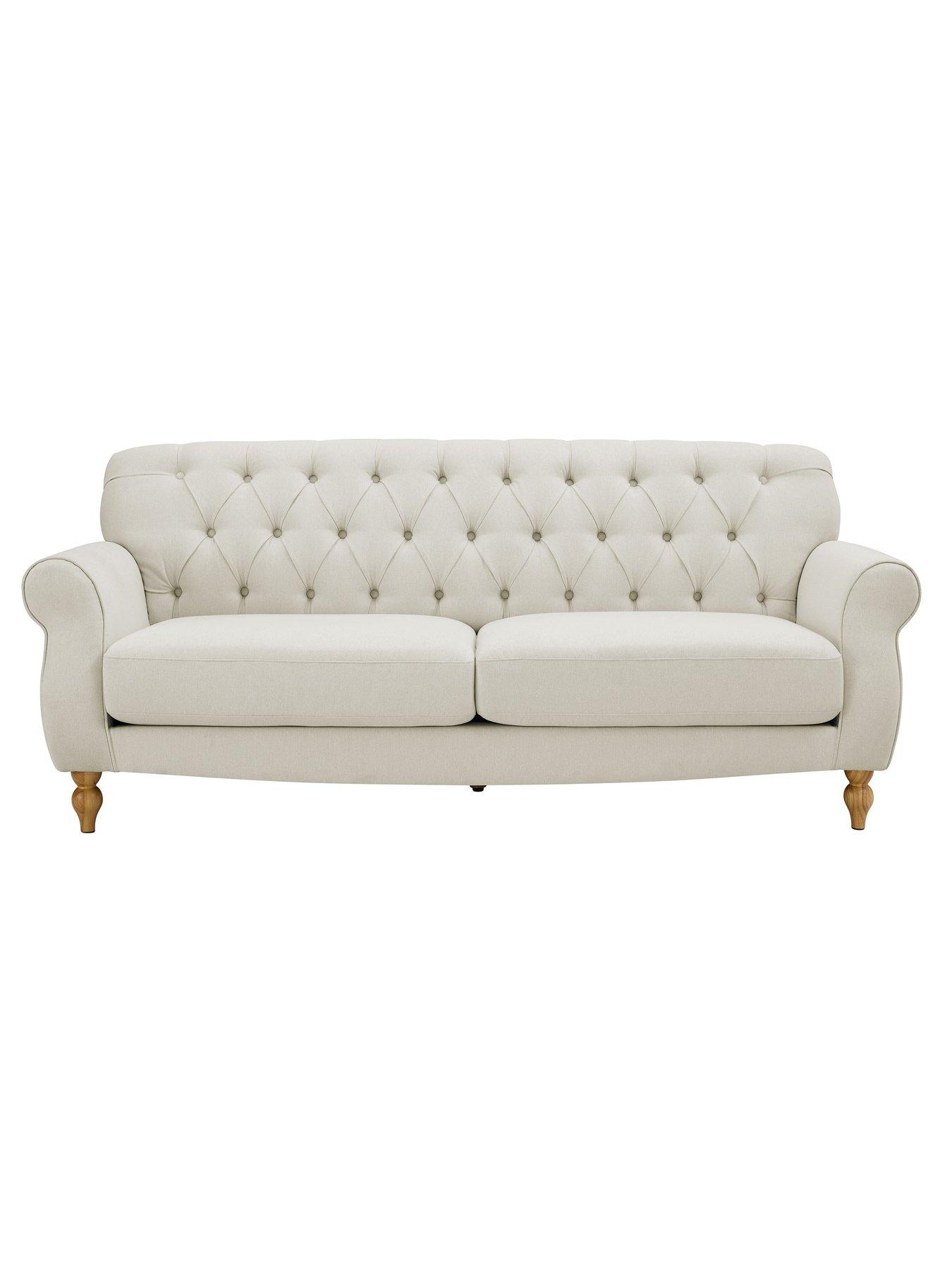 Image 4 of 7 of Dusk Hebden 3 Seater Sofa - Cream Linen