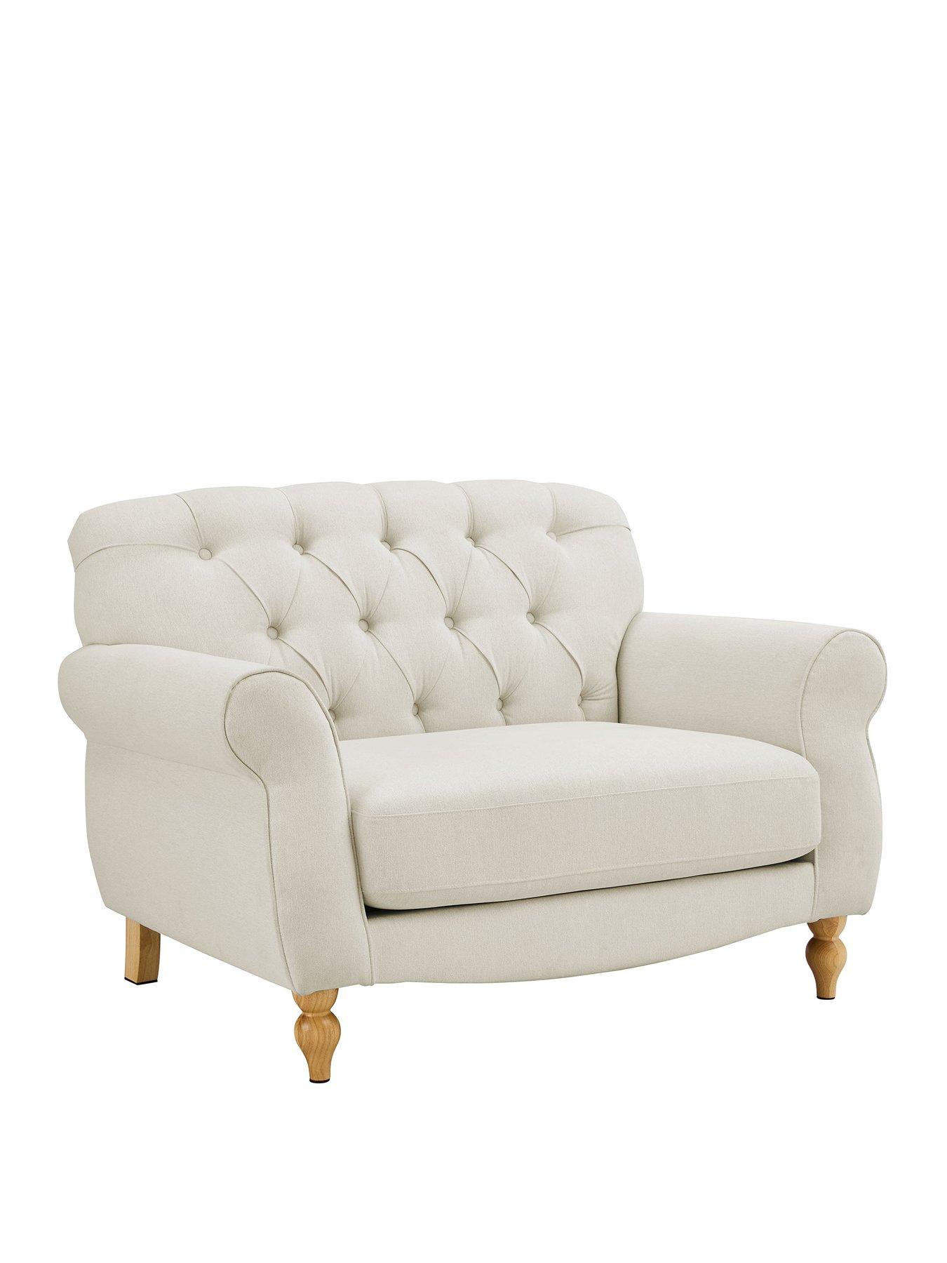 Image 2 of 7 of Dusk Hebden Loveseat - Cream Linen