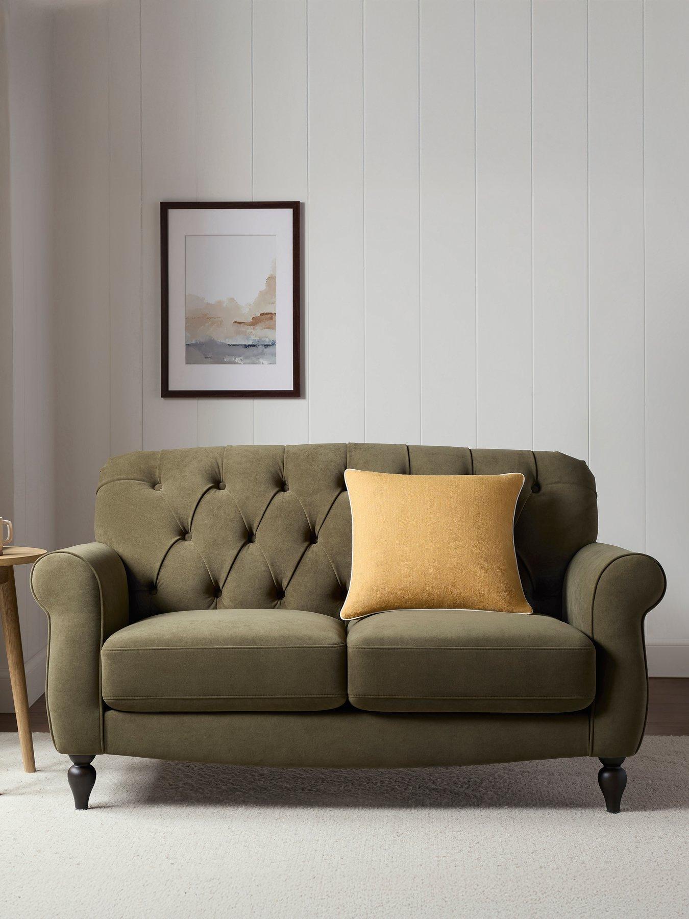 Image 3 of 7 of Dusk Hebden 2 Seater Sofa - Olive Green